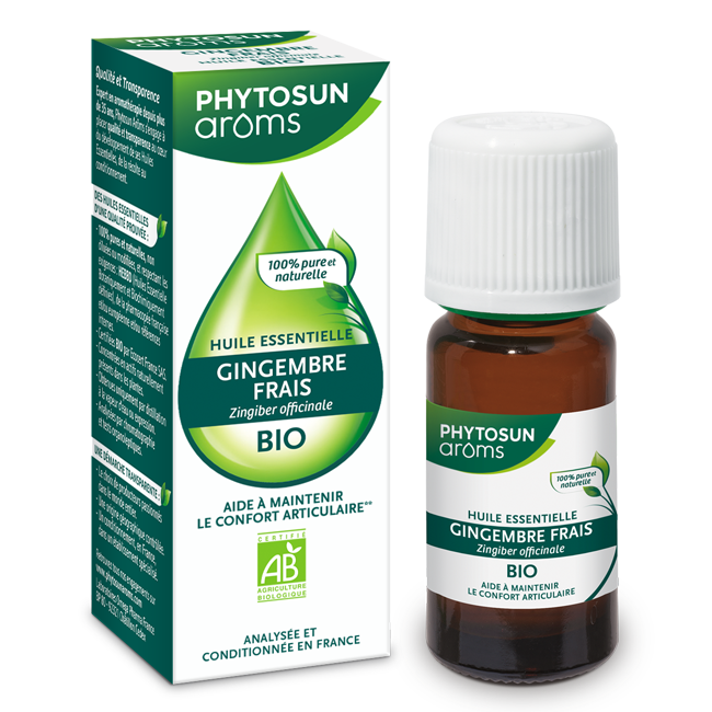 Phytosun Arôms Huile essentielle Gingembre frais Bio 5 ml