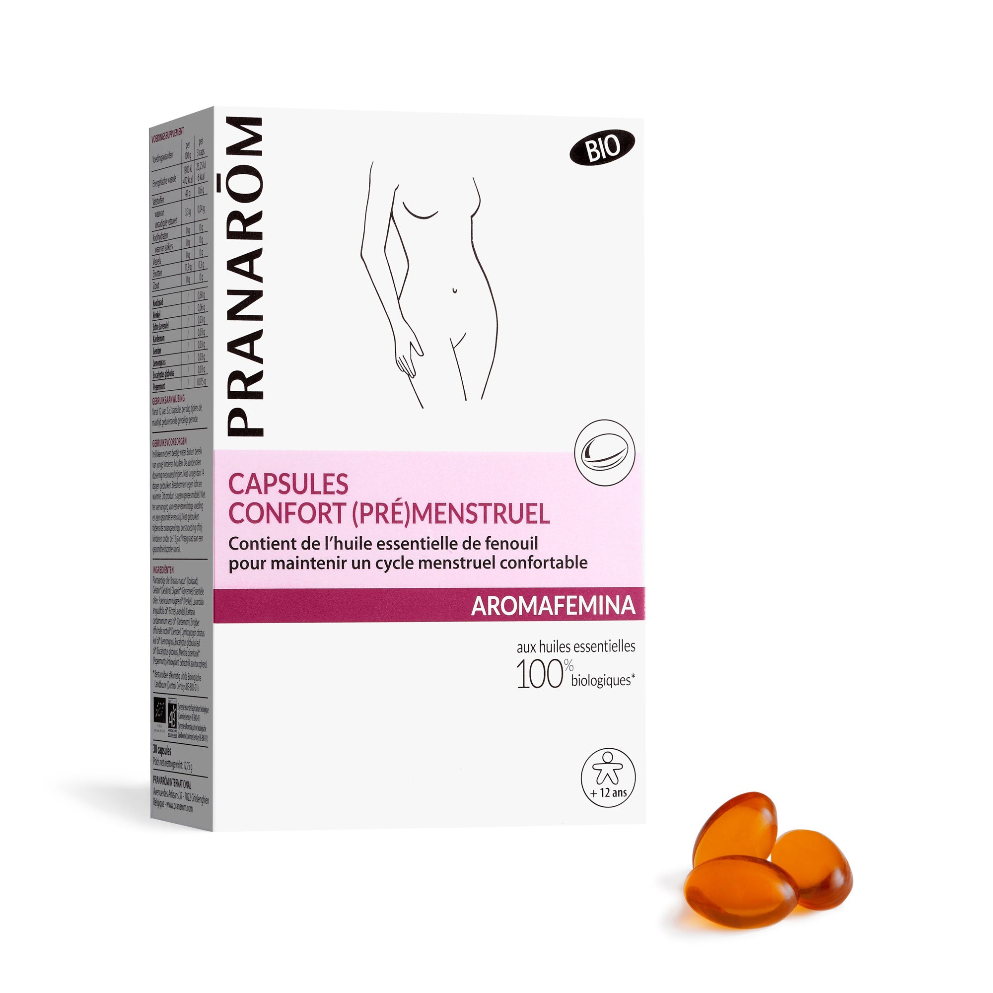 Pranarôm Capsules - Confort (Pré)menstruel BIO 30 capsules