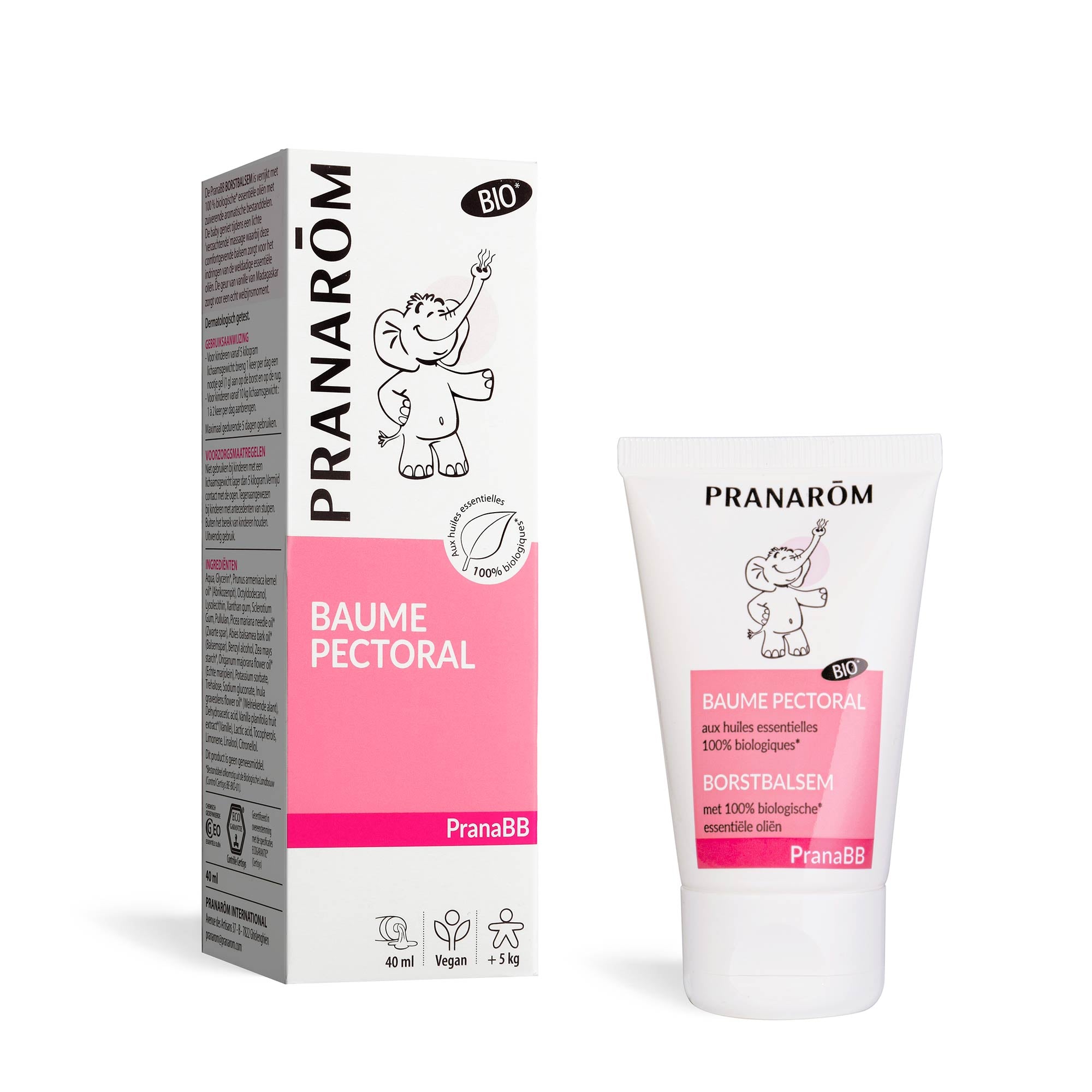 Pranarôm Baume pectoral bébé BIO 40 ml