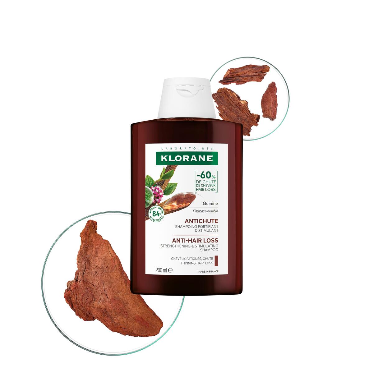 Klorane Antichute Shampoing fortifiant et stimulant à la Quinine 200 ml