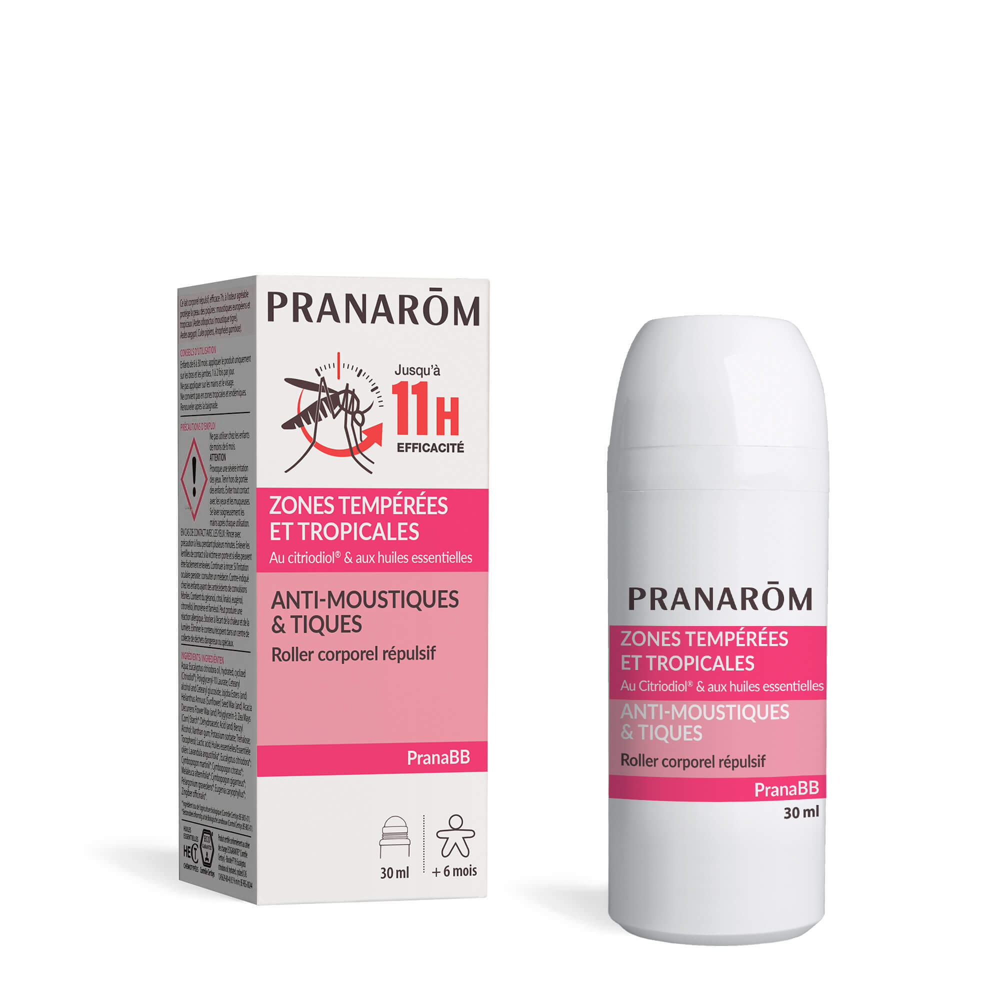Pranarôm Roller anti-moustiques & tiques pour bébé 75 ml