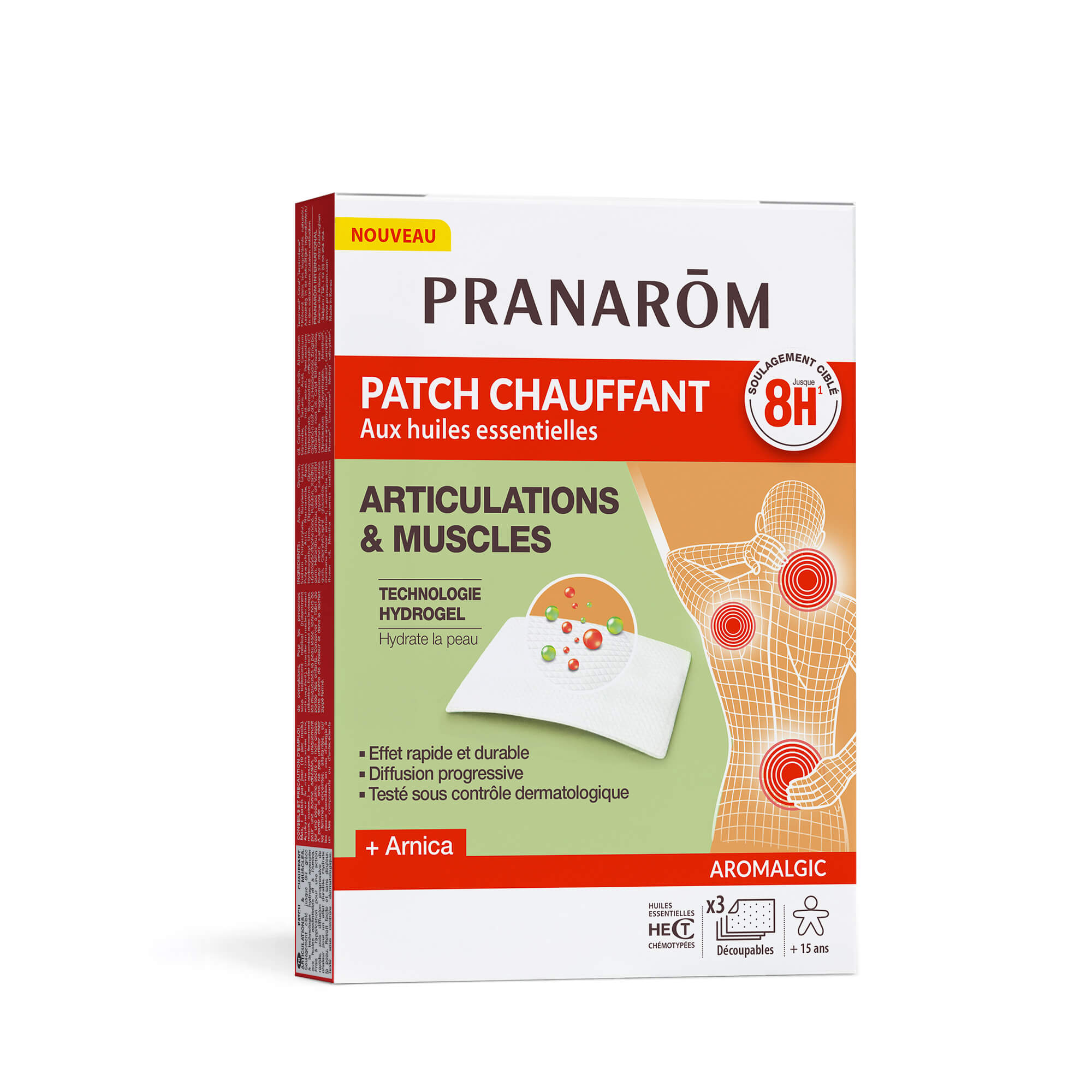 Pranarôm Patchs chauffants articulations & muscles x3