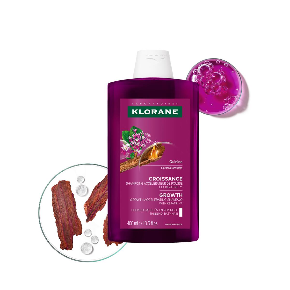 Klorane Croissance Shampoing accélérateur de pousse à l'adénosine 200 ml