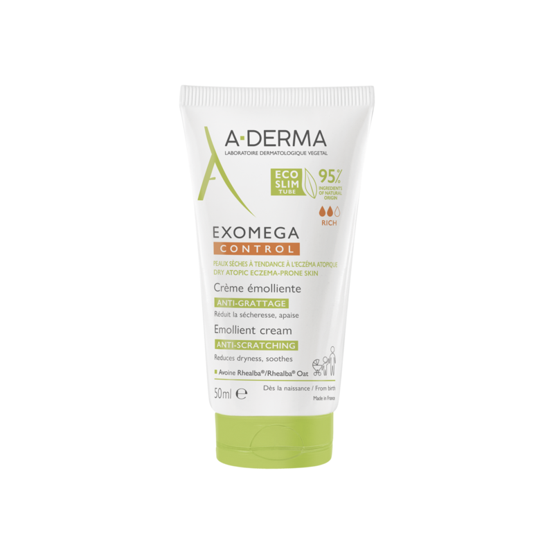 A-Derma Exomega Control Crème émolliente anti-démangeaisons 50 ml