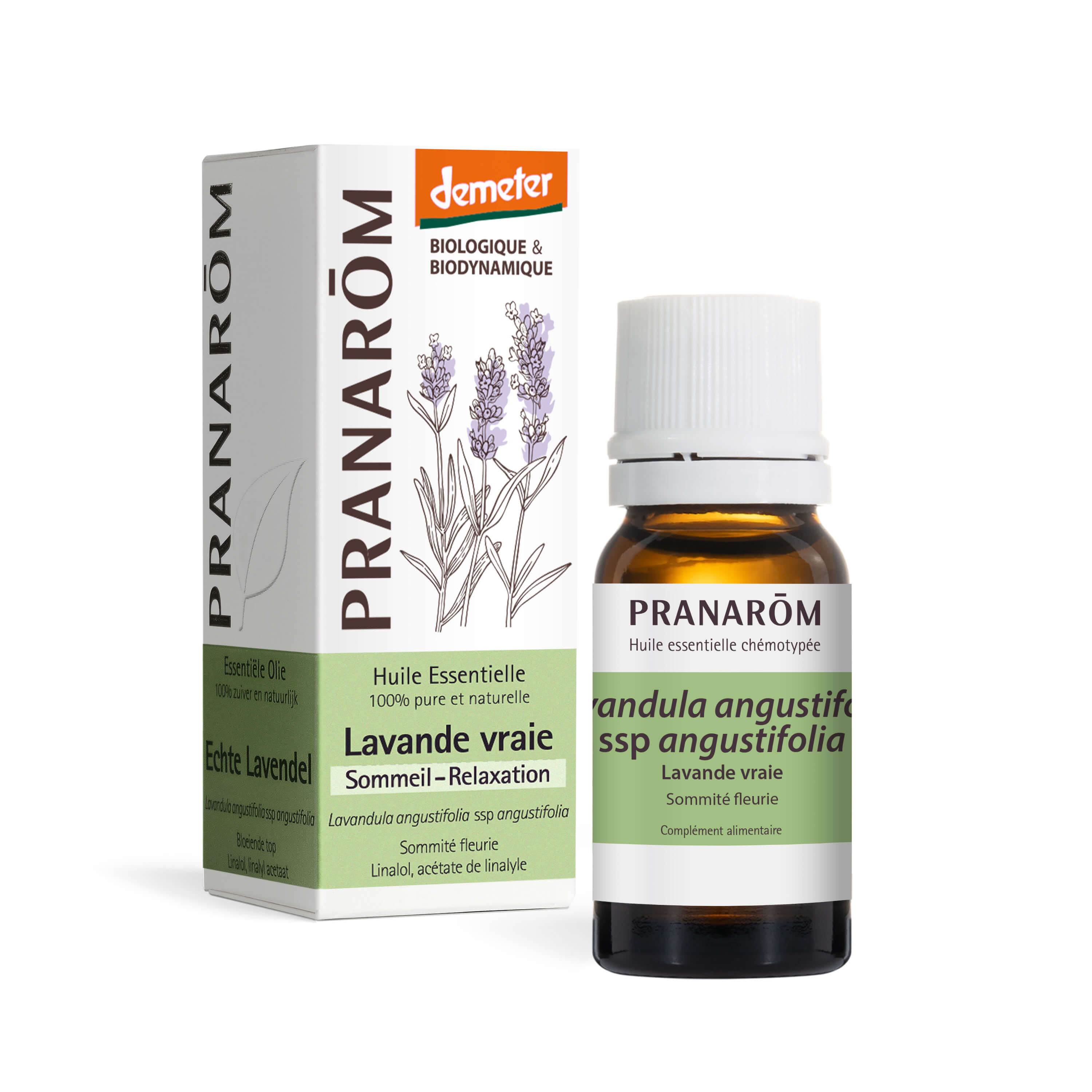 Pranarôm Huile essentielle de Lavande vraie BIO Demeter 5 ml