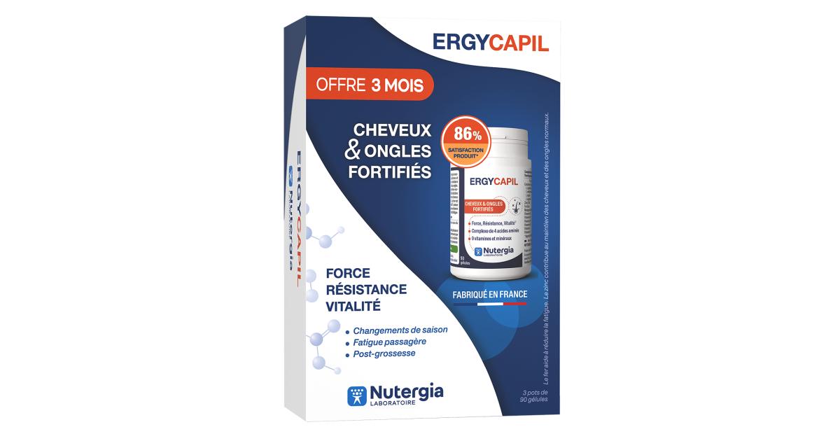 Nutergia Ergycapil 3 pots de 90 gélules