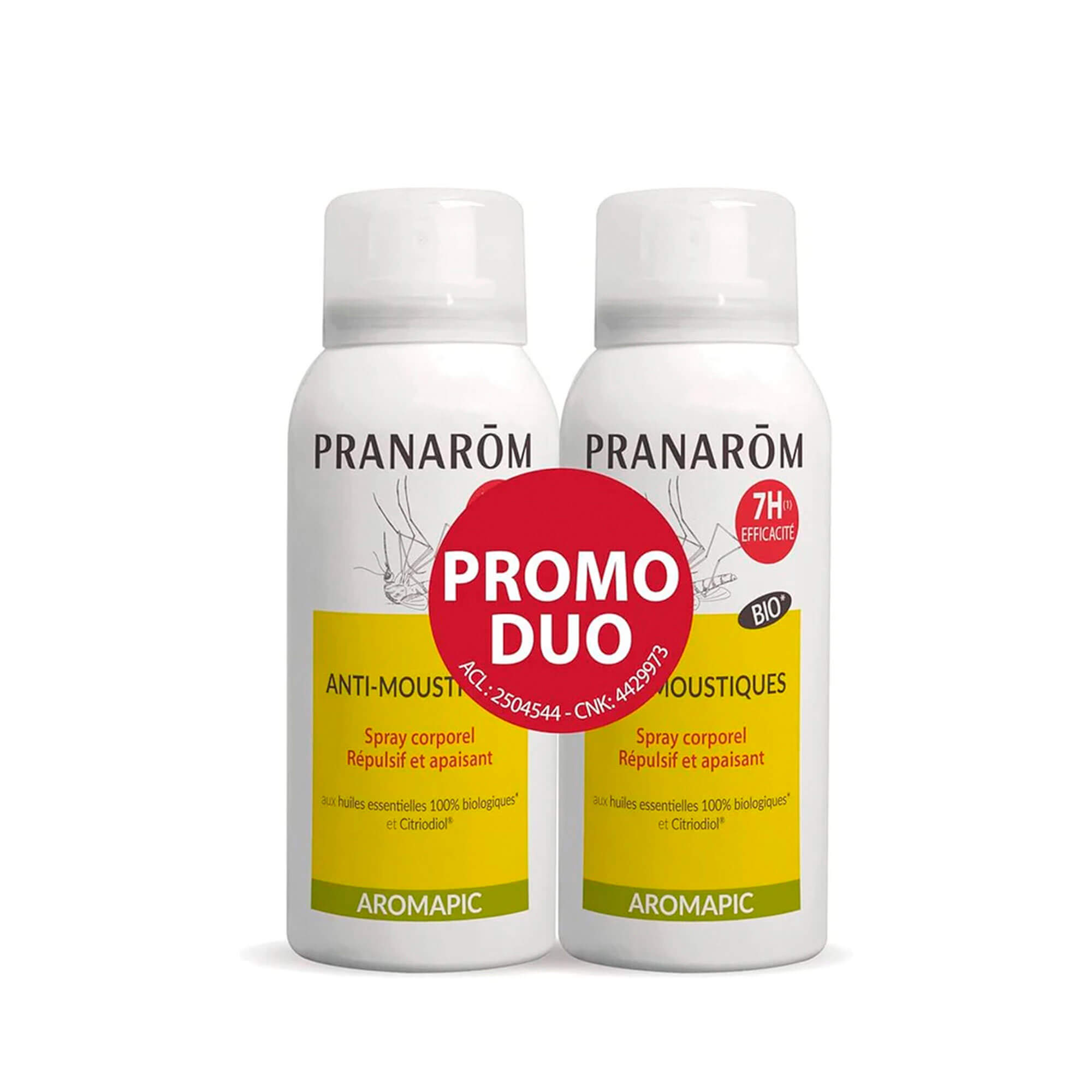 Pranarôm Duo Spray corps anti-moustiques BIO