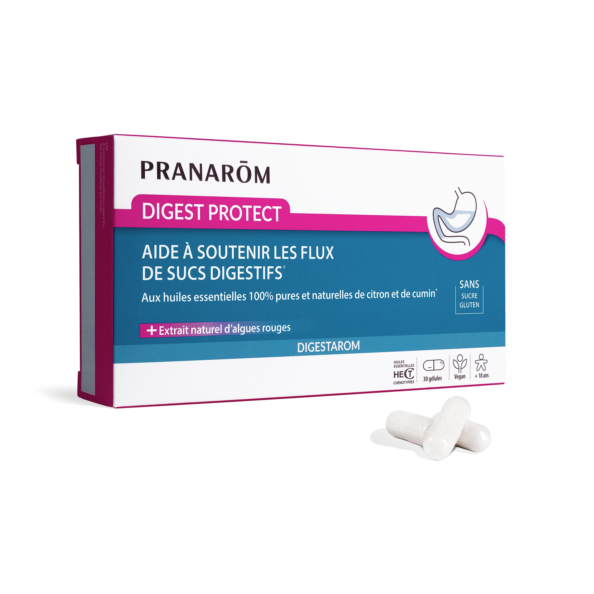 Pranarôm Gélules Digest protect - aide en cas d'inconforts gastriques