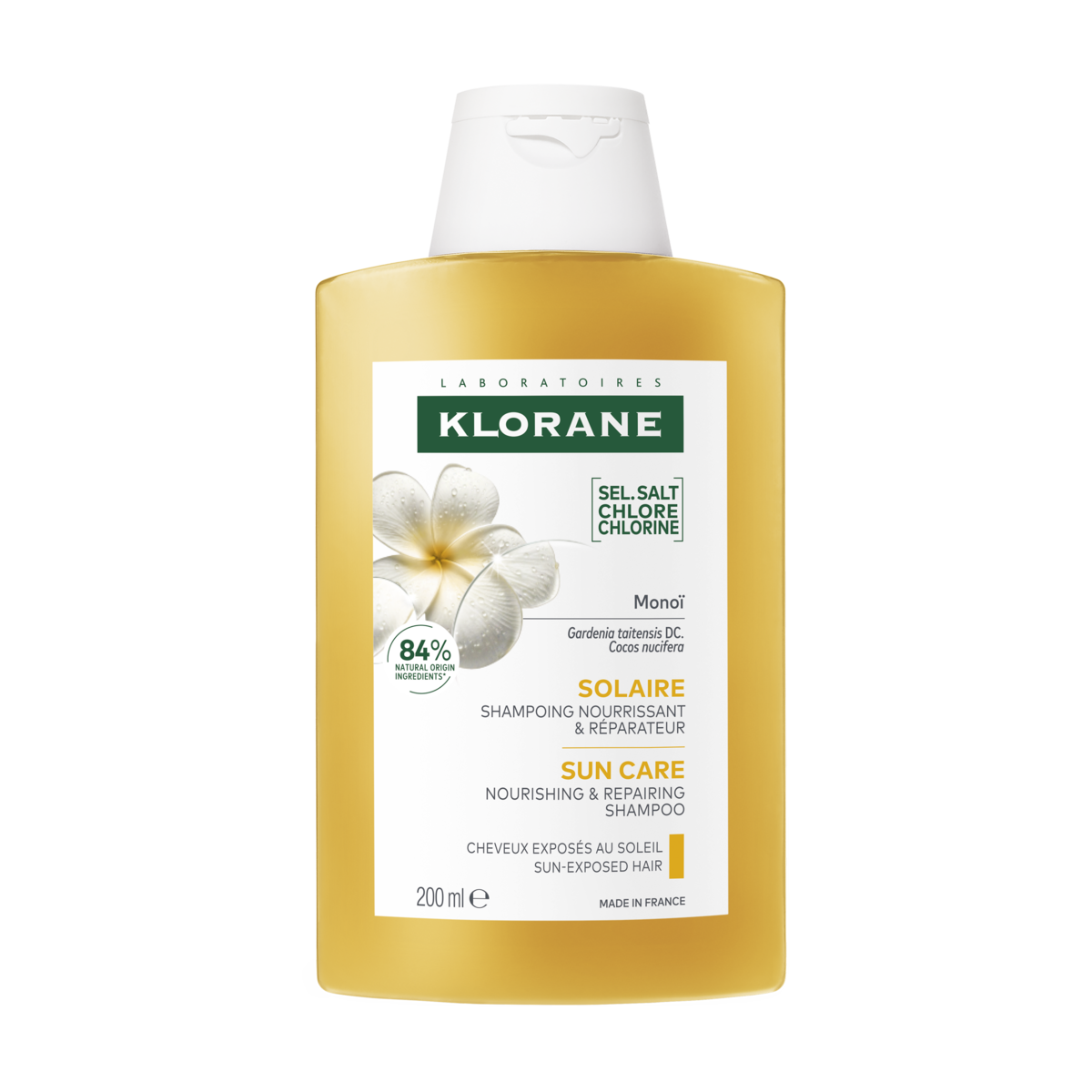 Klorane Solaire Shampoing nourrissant et réparateur 200 ml