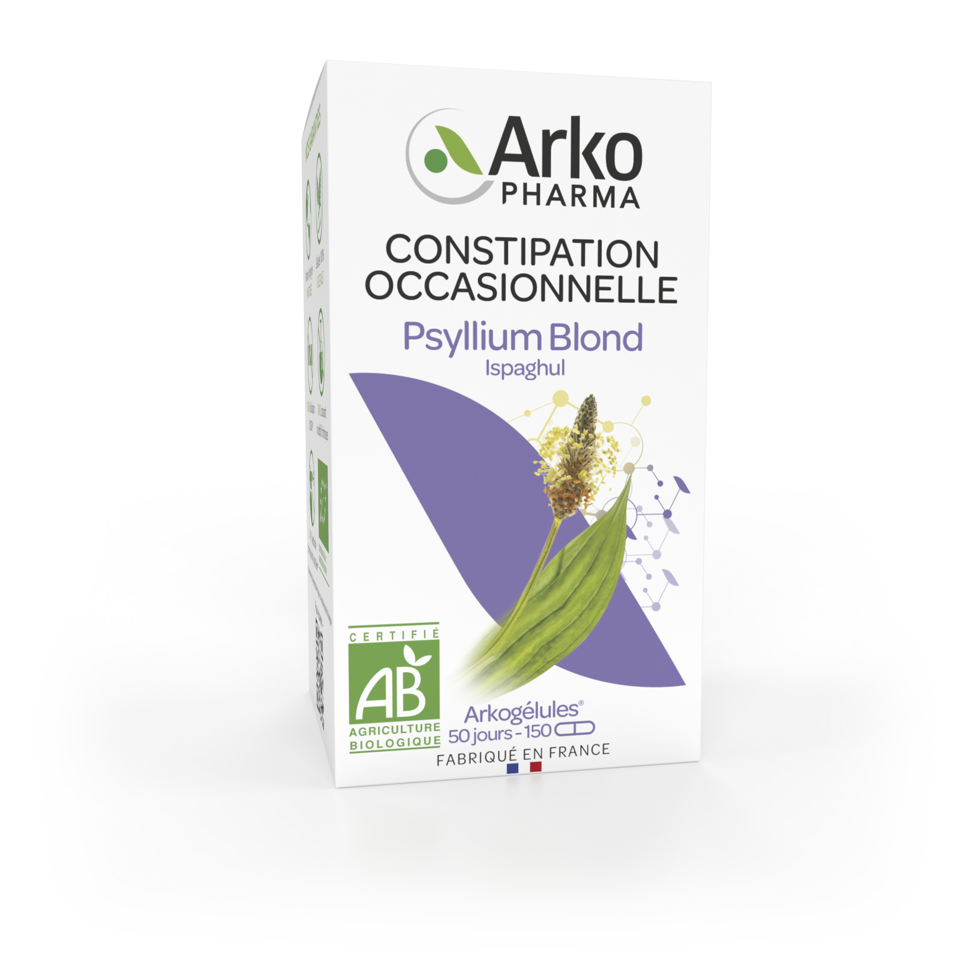 Arkopharma Arkogélules® BIO Psyllium Blond Ispaghul 150 gélules