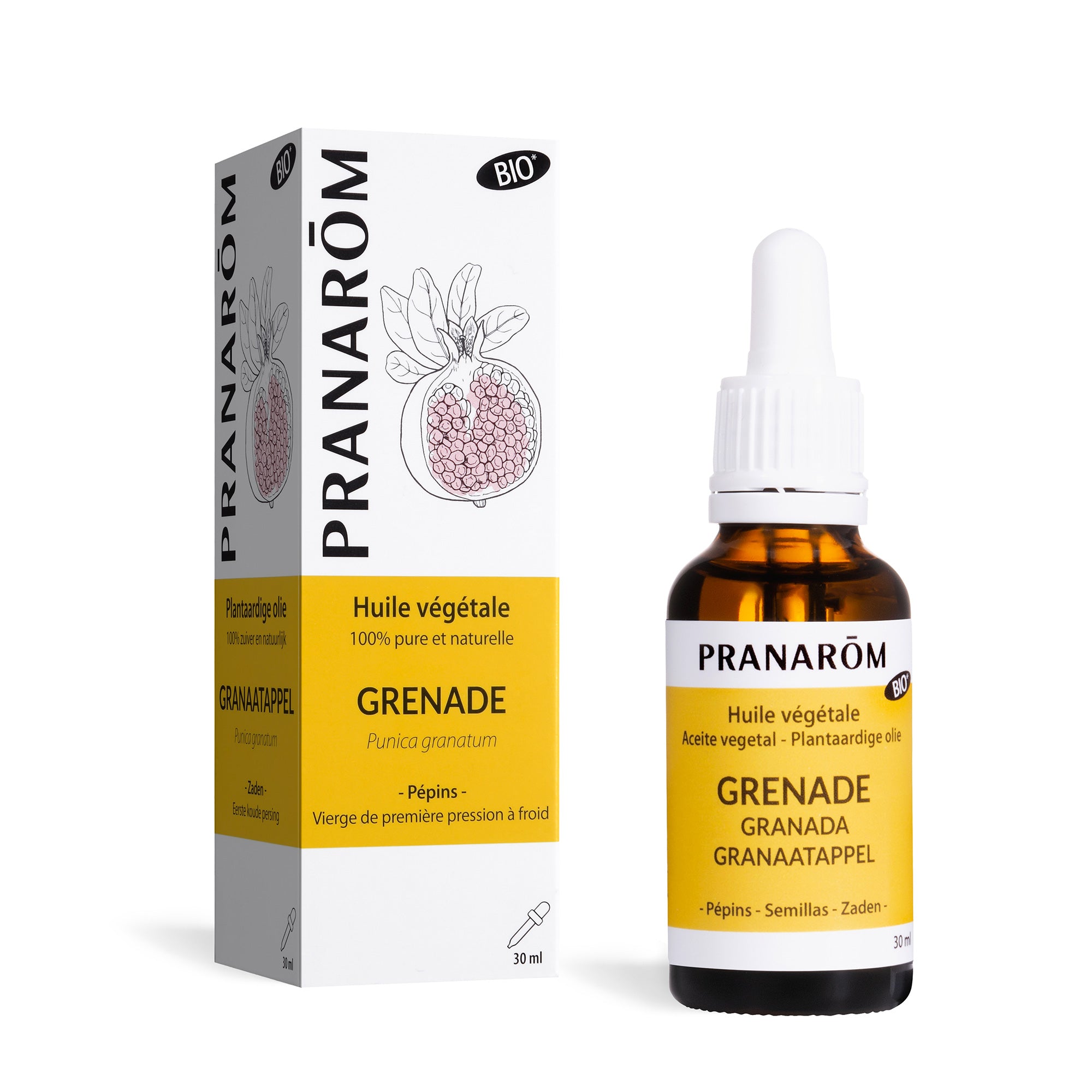 Pranarôm Huile végétale de Grenade BIO 30 ml