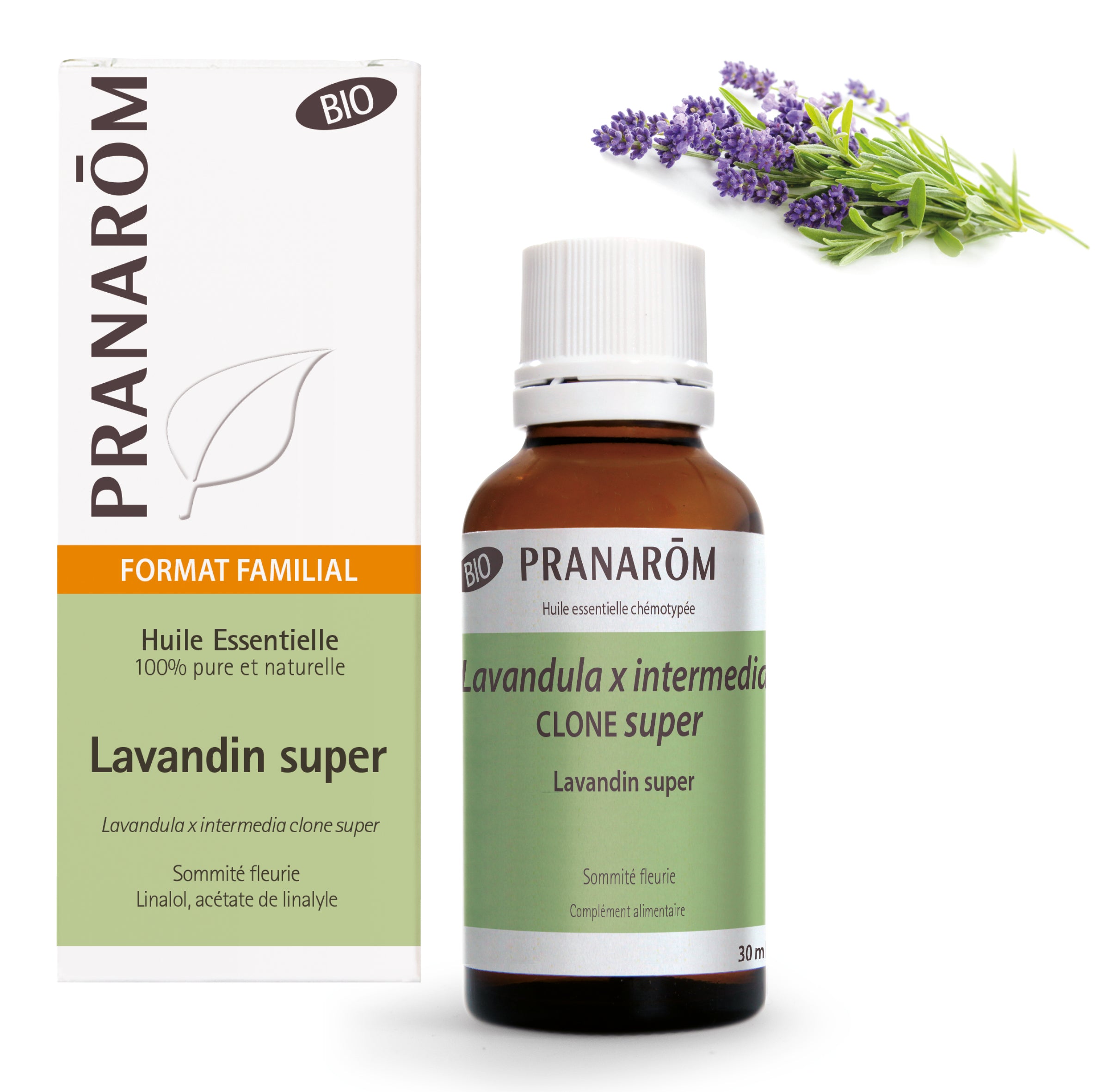 Pranarôm Huile essentielle de Lavandin super BIO 30 ml