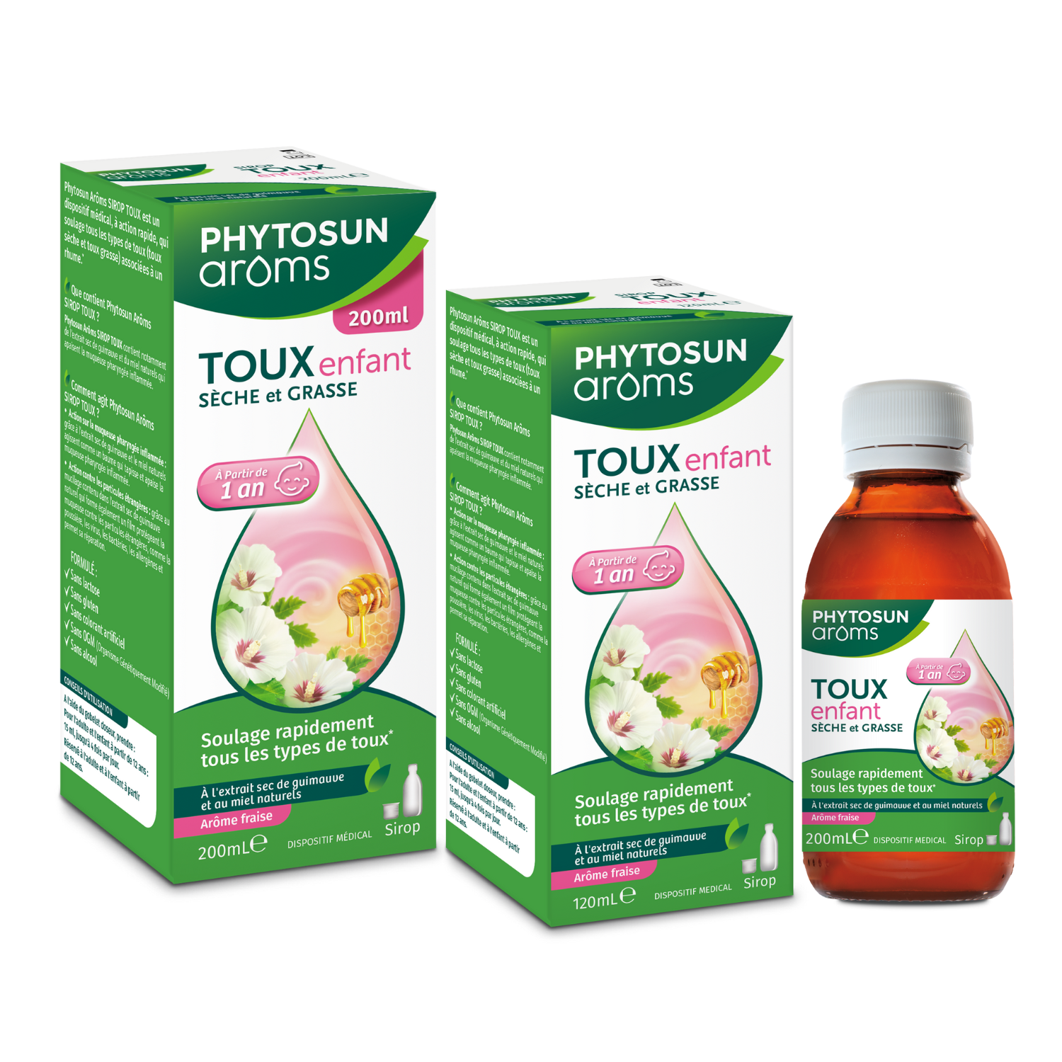 Phytosun Arôms Sirop toux enfant sèche et grasse 200 ml