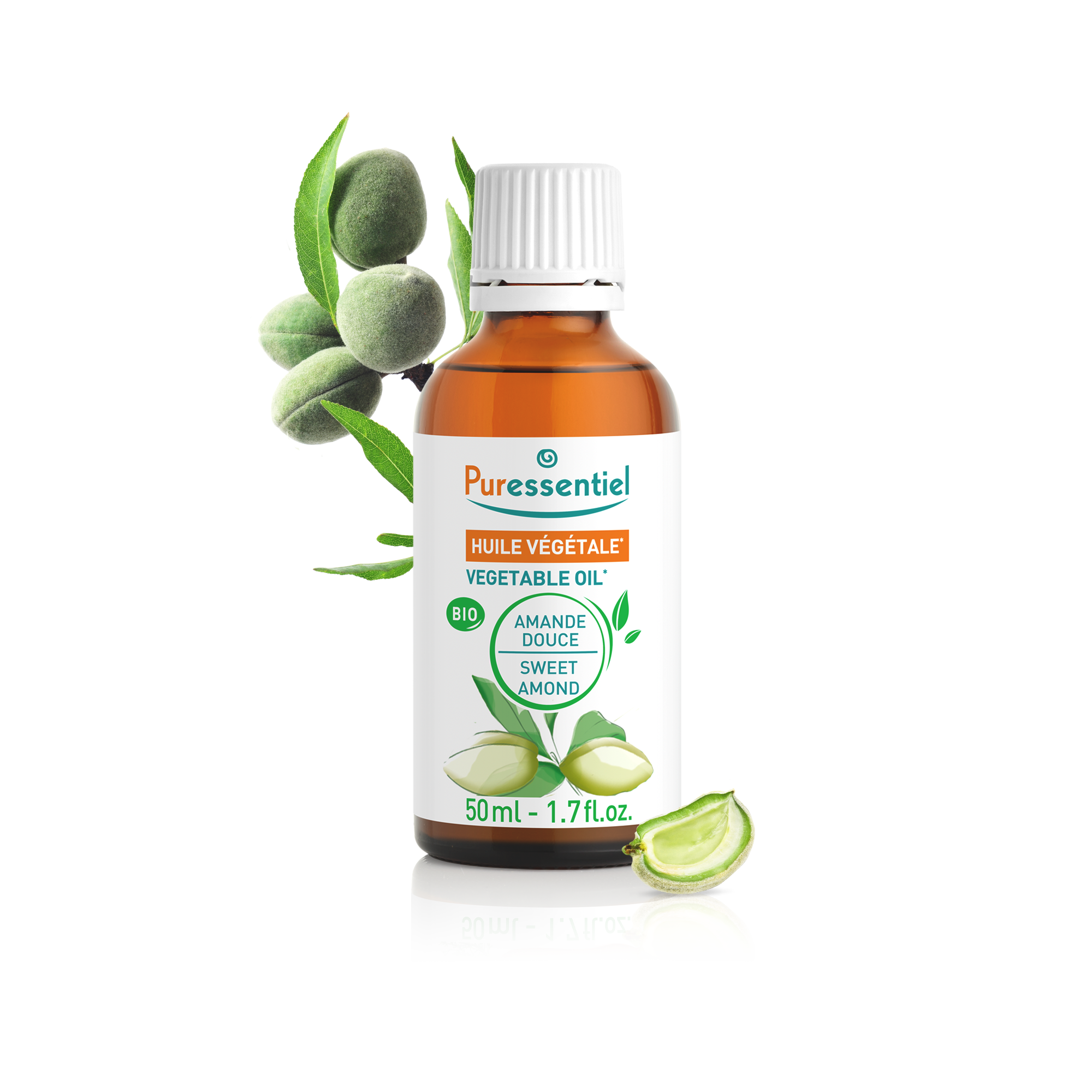 Puressentiel Huile végétale BIO Amande douce 50 ml