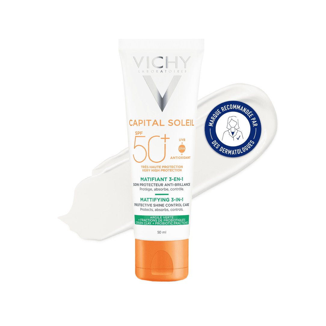 Vichy Capital Soleil Soin Matifiant 3-EN-1 SPF 50+ 50 ml