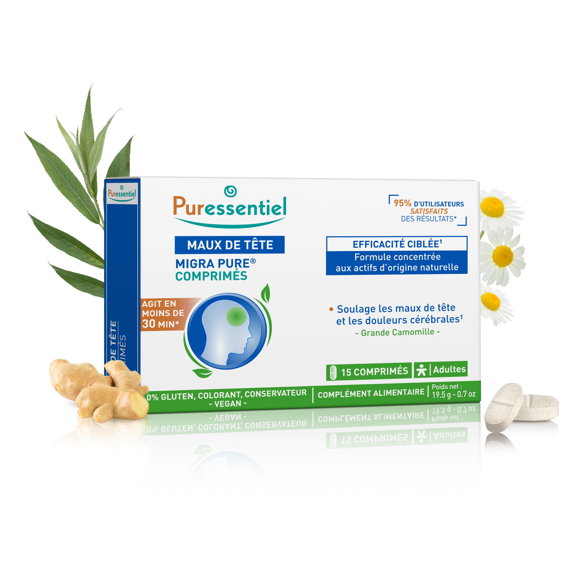 Puressentiel Comprimés Migra Pure® 15 comprimés