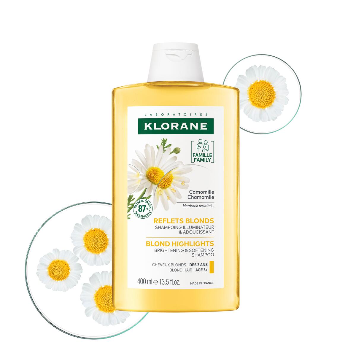 Klorane Reflets blonds Shampoing illuminateur et adoucissant 400 ml