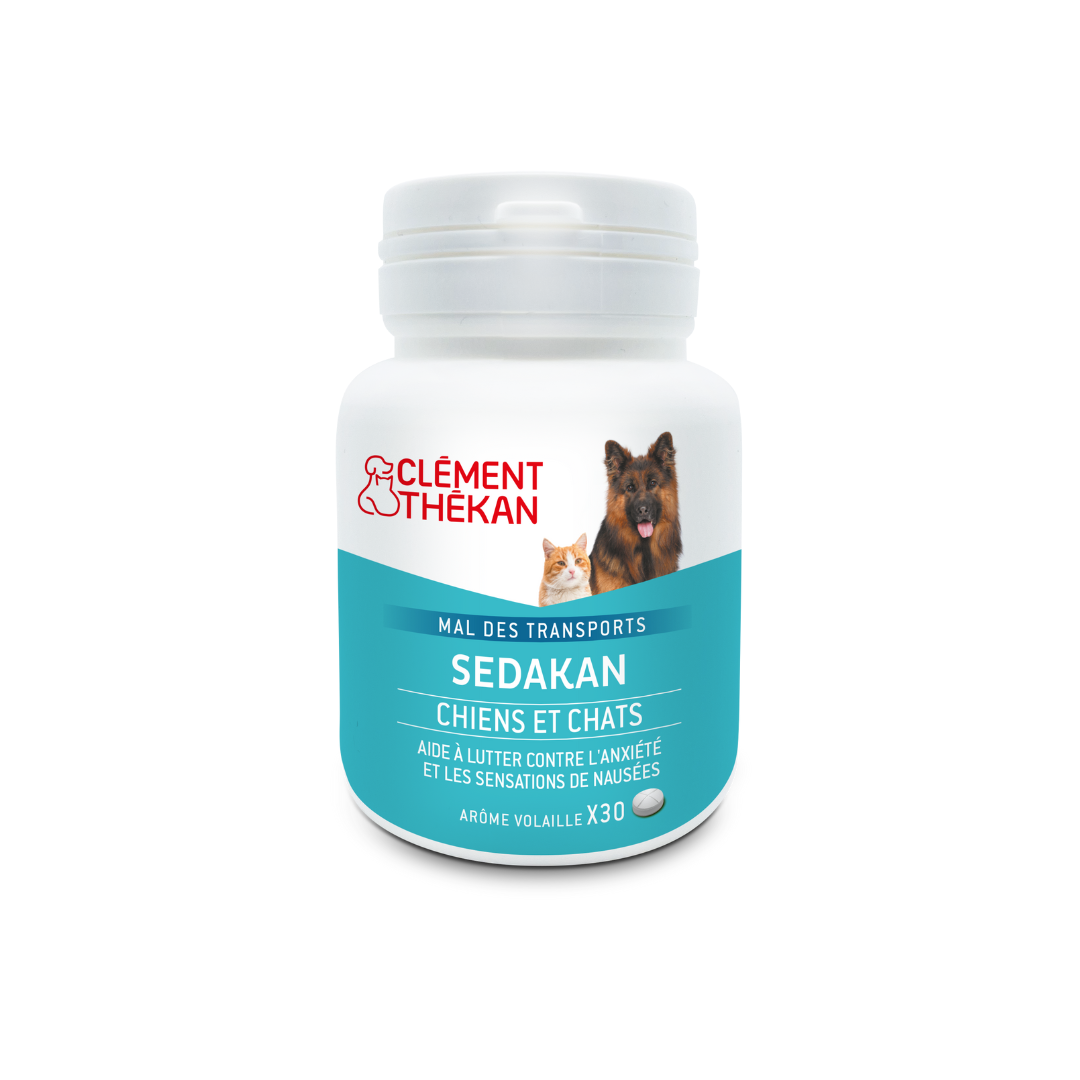 Clément Thékan Sedakan Mal des transports Chien et chat 30 comprimés