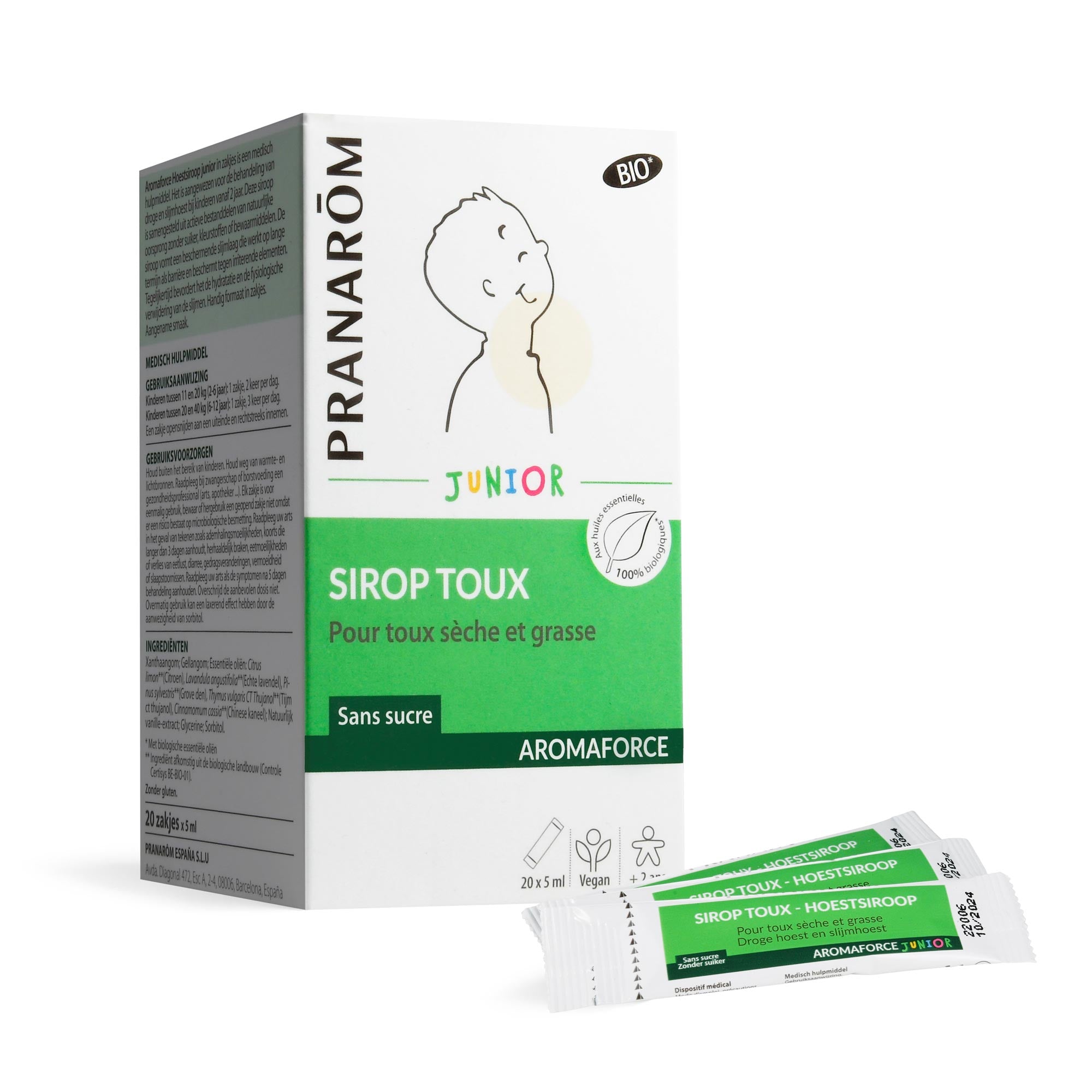 Pranarôm Sirop toux junior - Dispositif Médical BIO