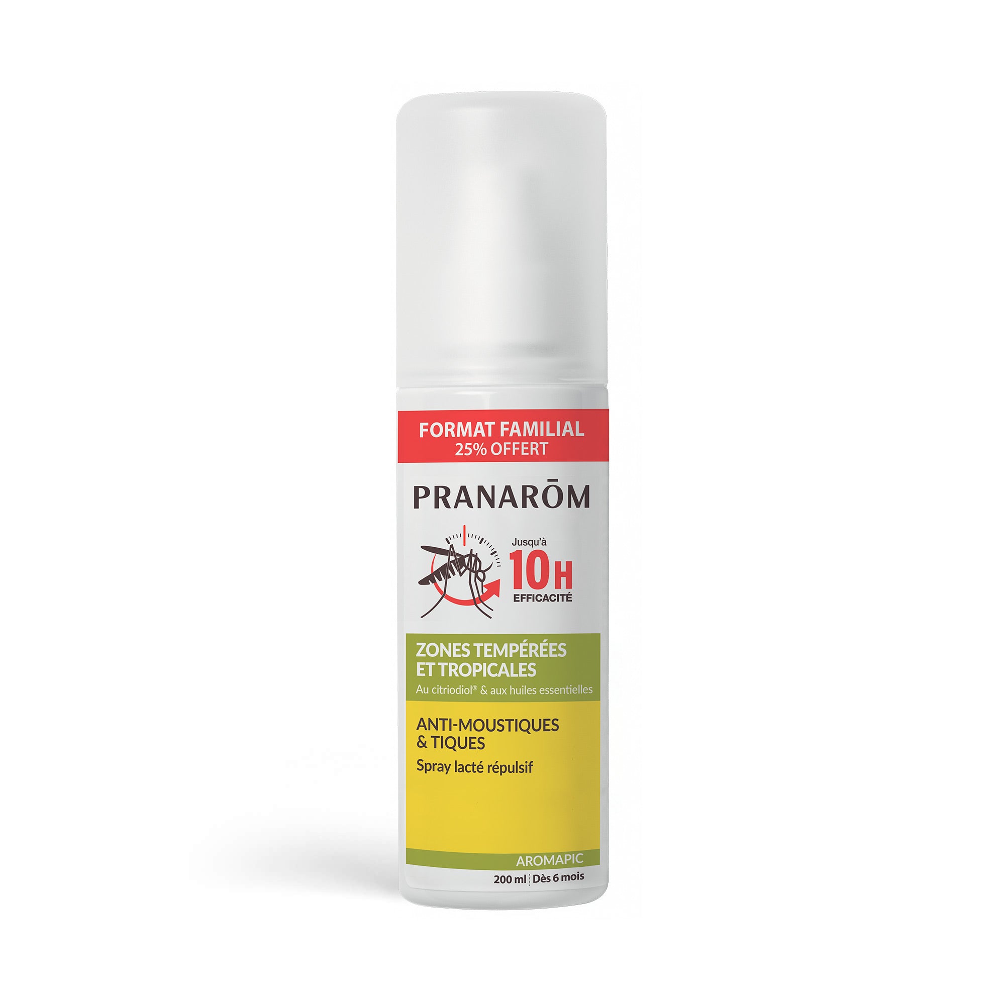 Pranarôm Spray lacté anti-moustiques et tiques BIO 200 ml