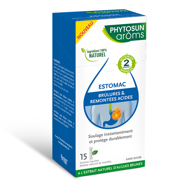 Phytosun Arôms Brûlure d’estomac et remontées acides – sachets 15 sachets