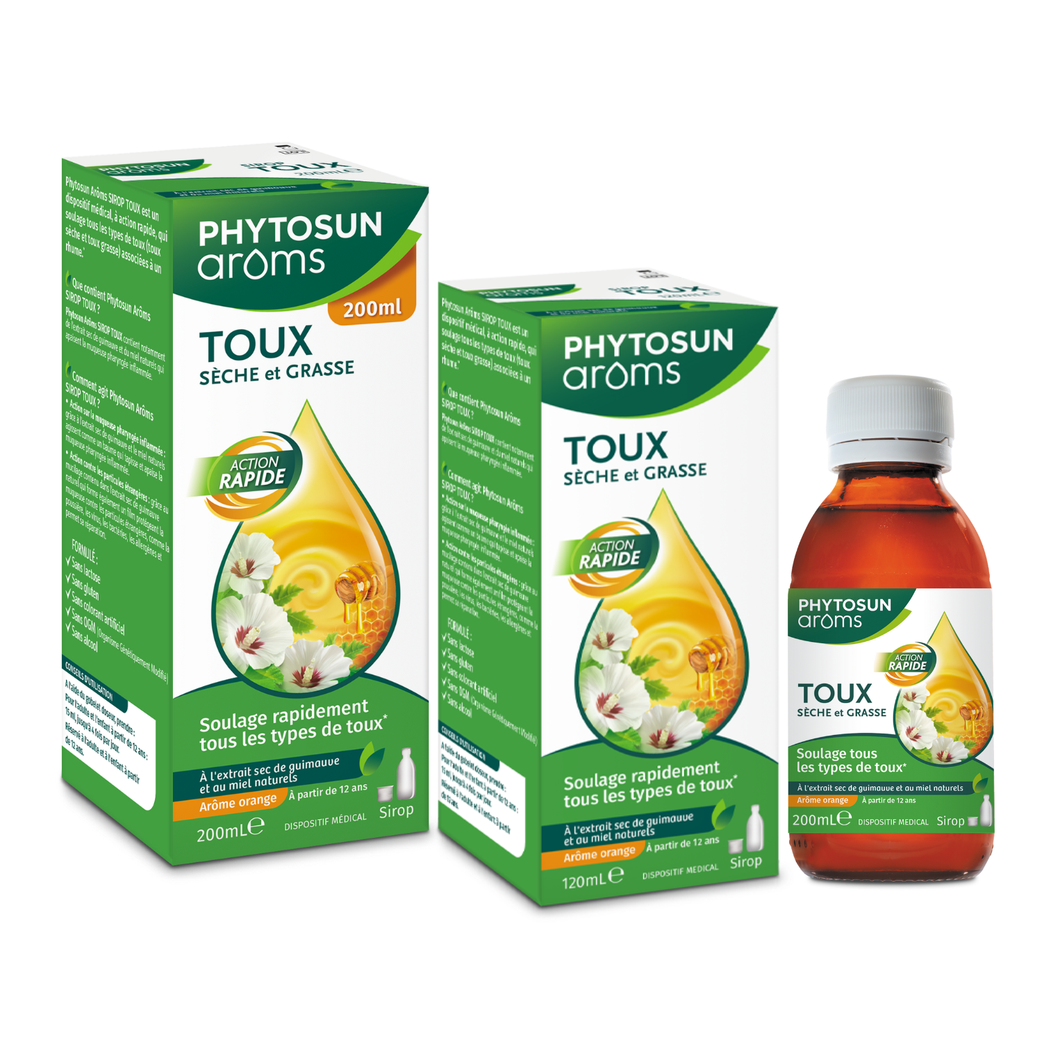 Phytosun Arôms Sirop toux sèche et grasse 120 ml