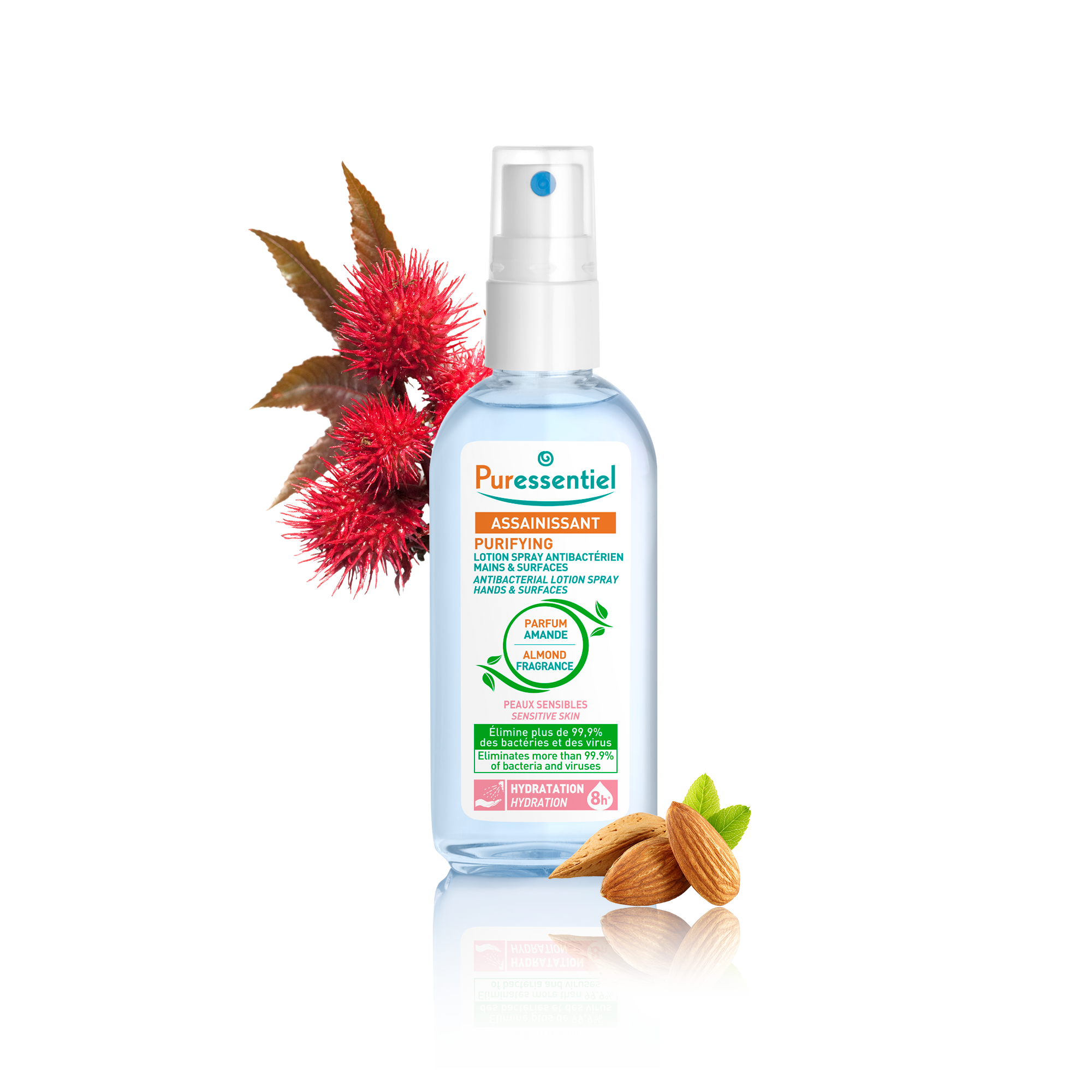 Puressentiel Lotion spray antibactérien peaux sensibles 80 ml
