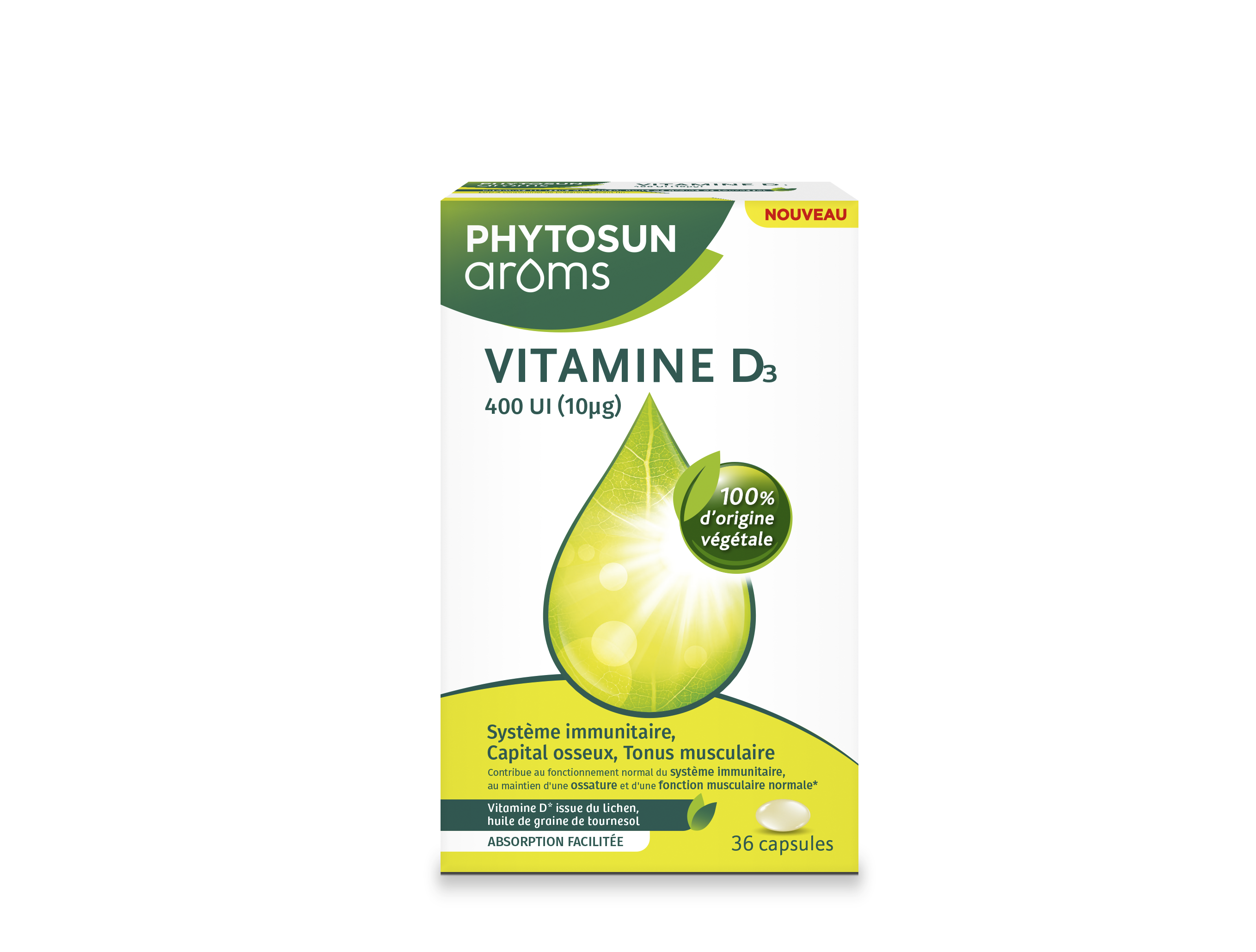 Phytosun Arôms Vitamine D3 36 capsules