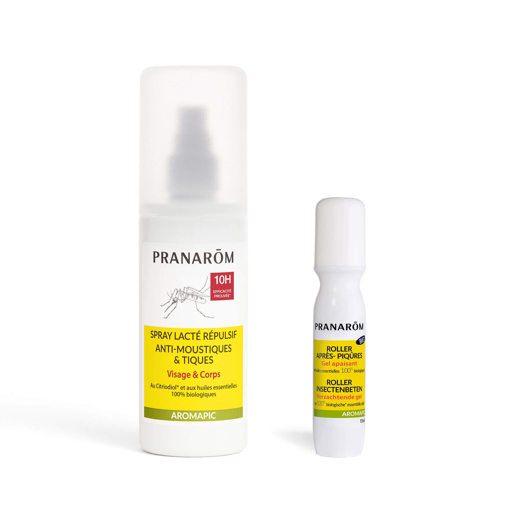 Pranarôm Spray répulsif anti-moustiques et tiques + roller après-piqûres BIO