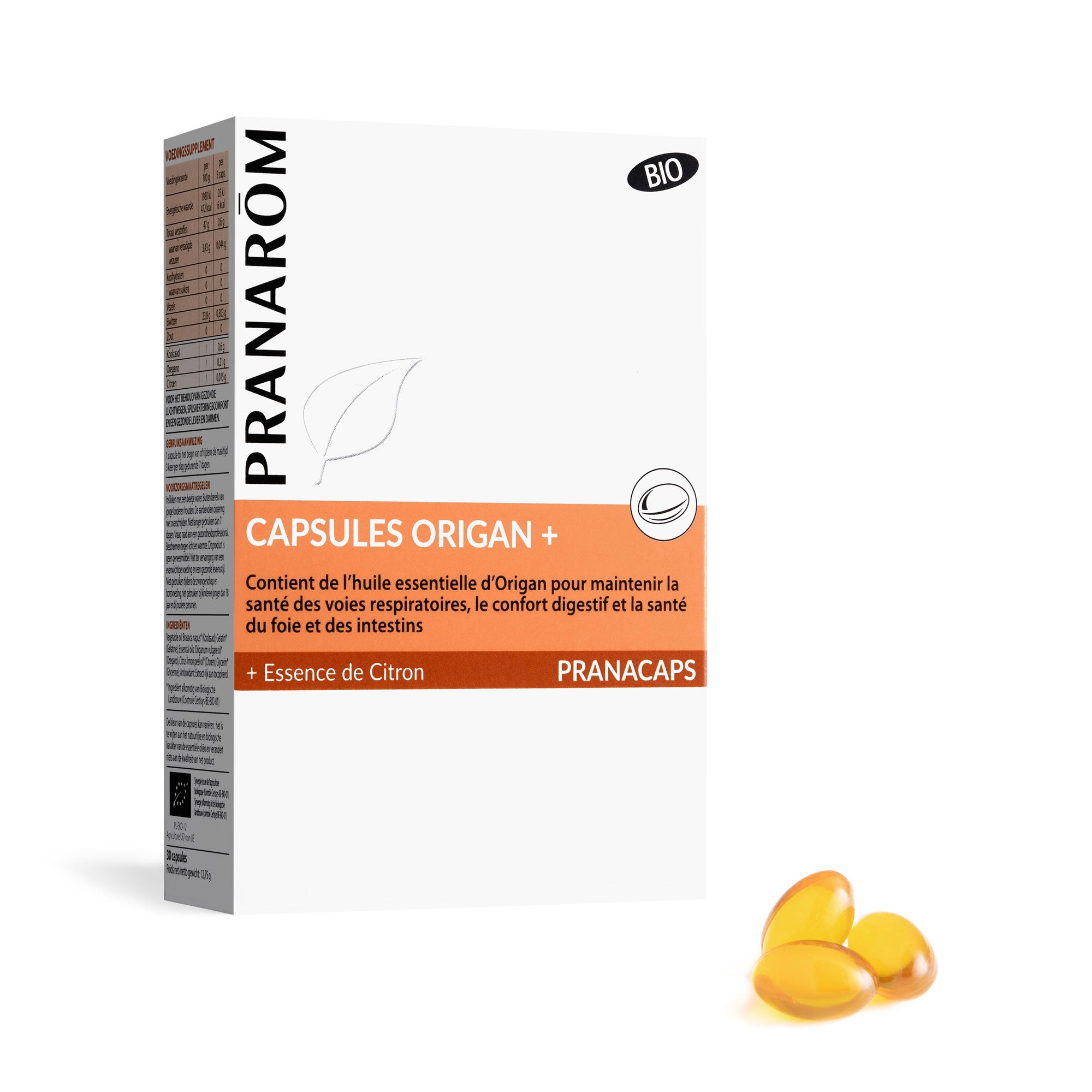 Pranarôm Capsules Origan + BIO 30 capsules