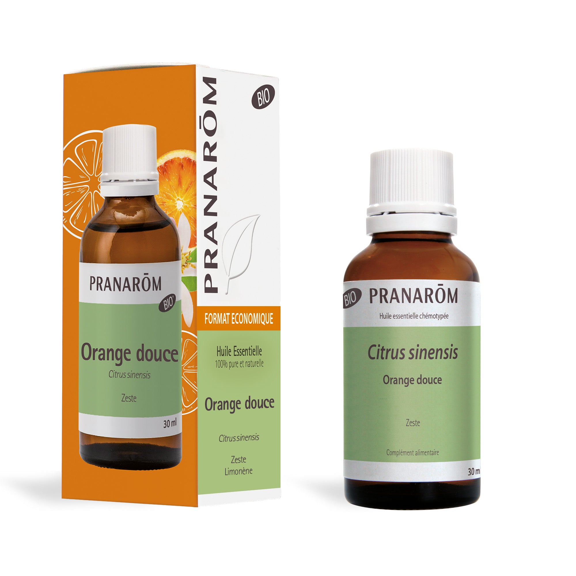 Pranarôm Huile essentielle d'Orange douce BIO 30 ml