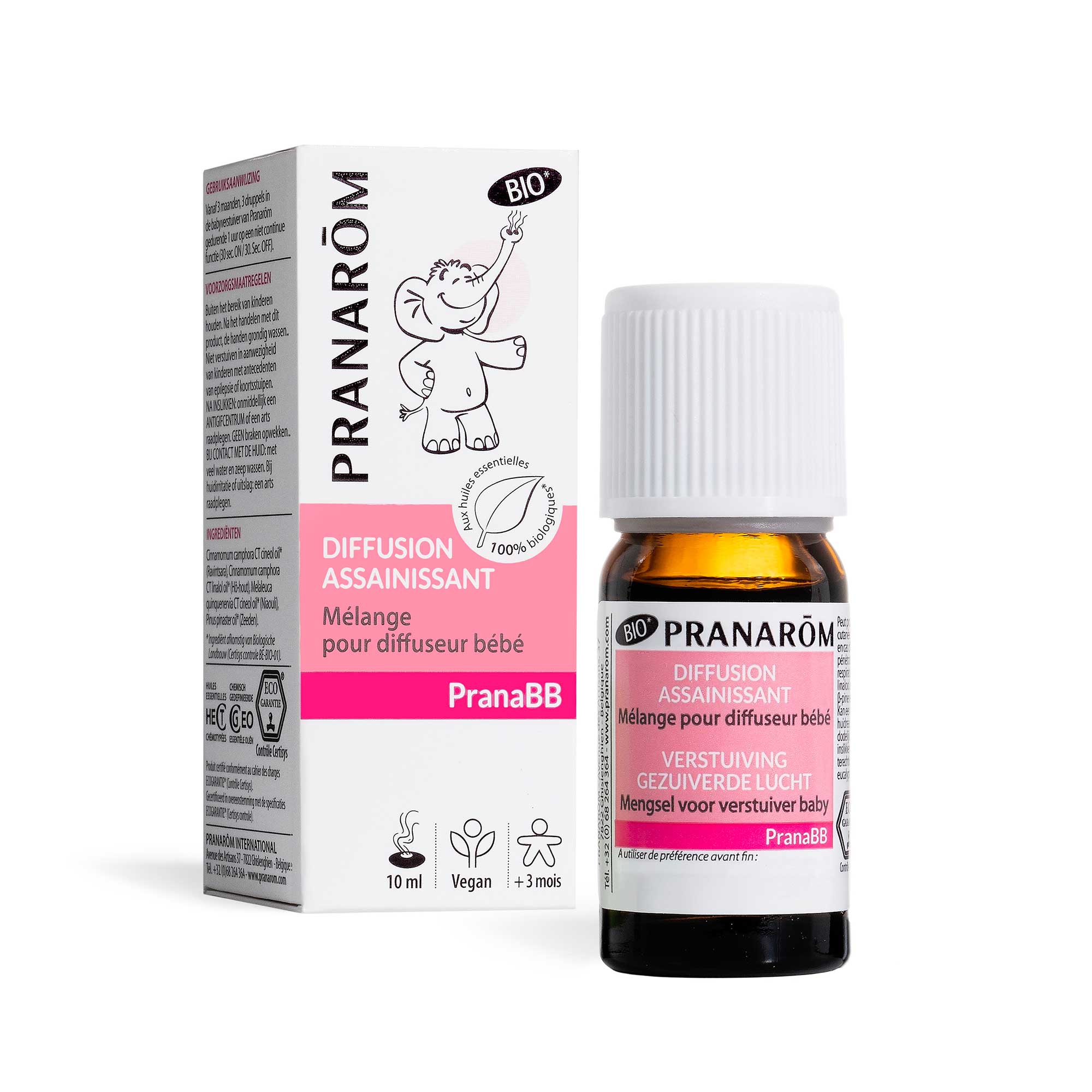Pranarôm Diffusion Assainissant pour bébé BIO 10 ml