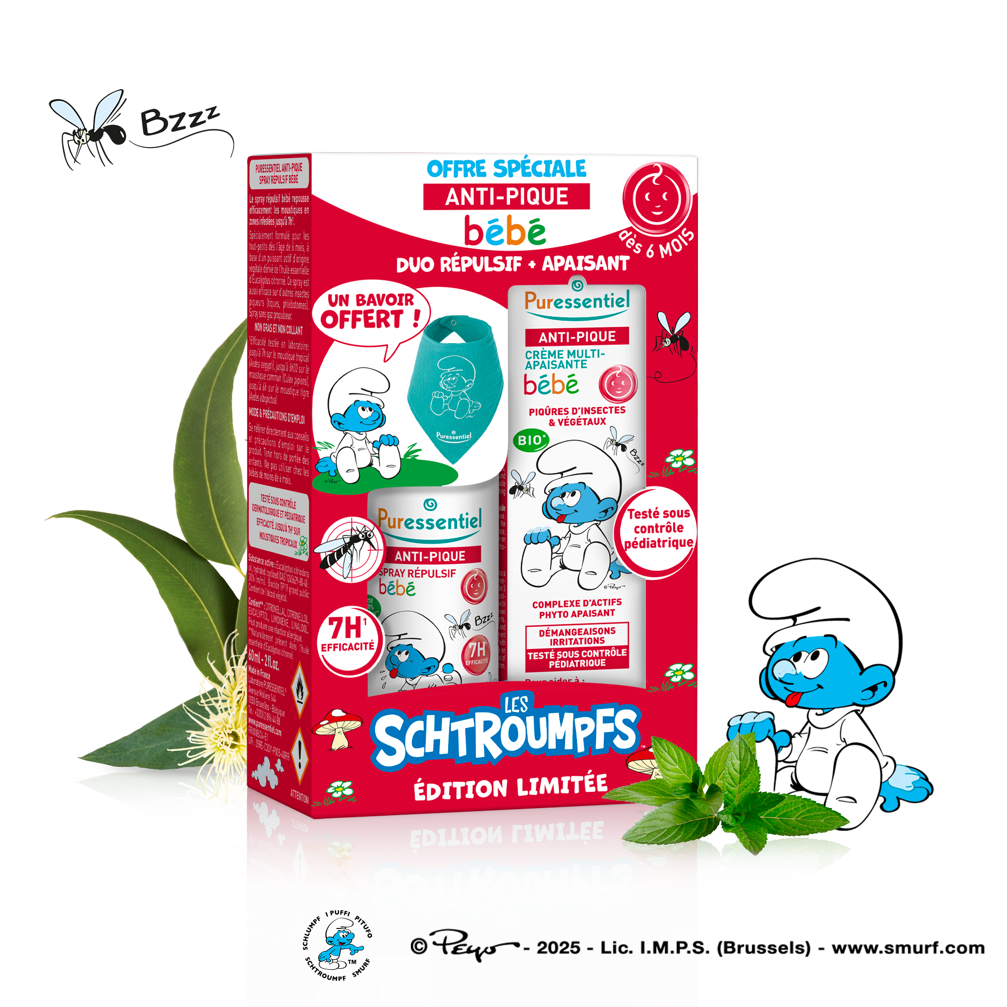 Puressentiel Duo répulsif + apaisant Bébé