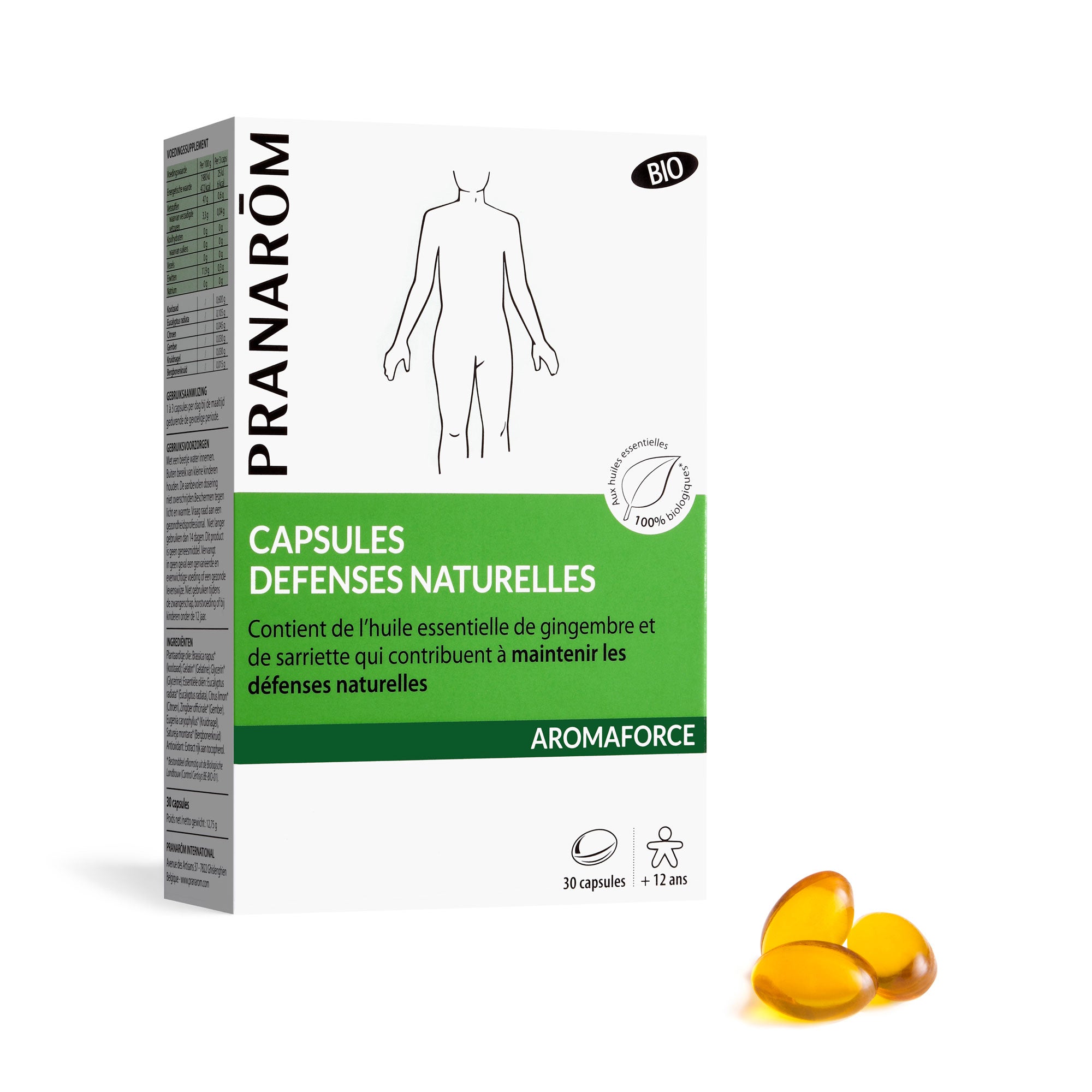 Pranarôm Capsules Défenses naturelles BIO 30 capsules
