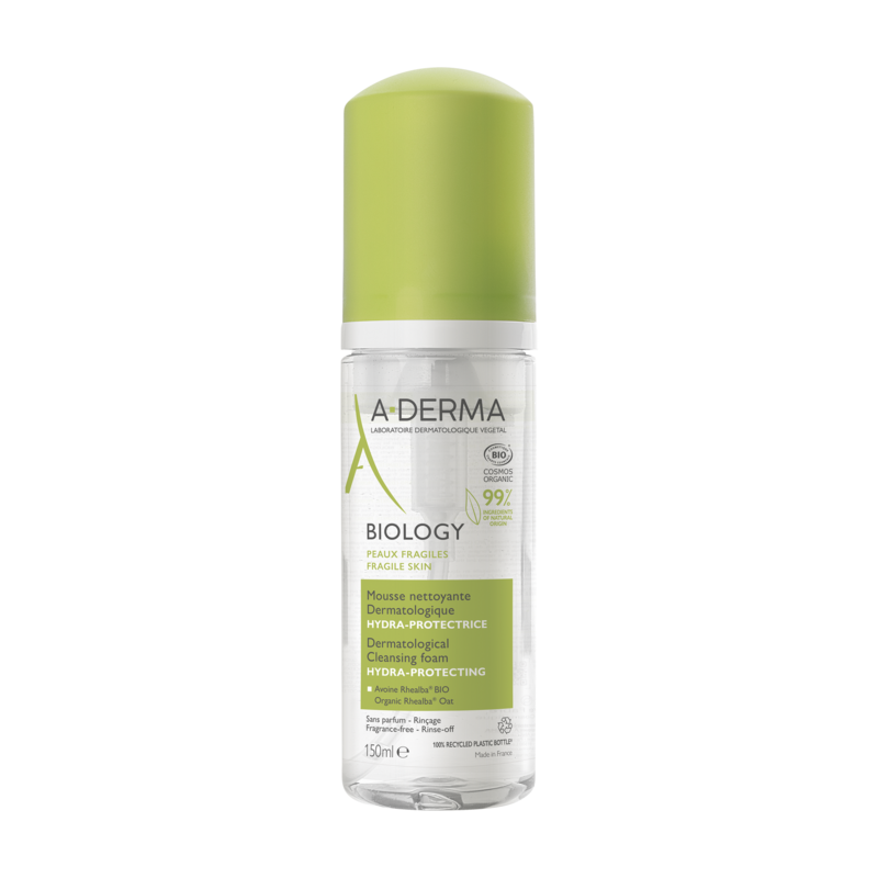 A-Derma Biology Mousse nettoyante dermatologique hydra-protectrice 150 ml