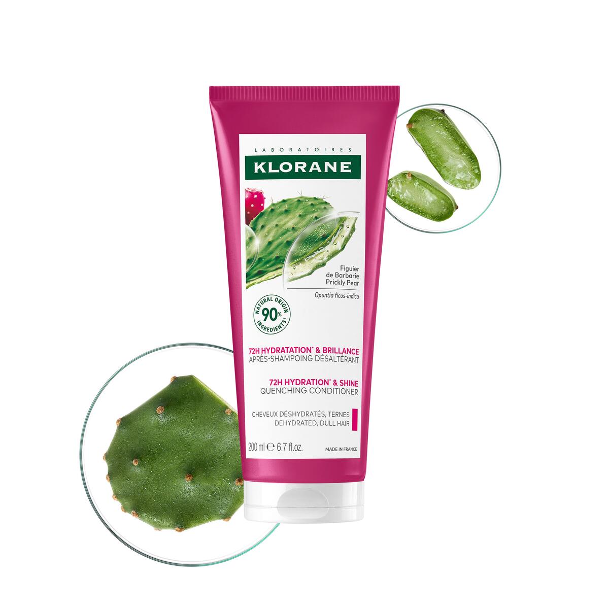 Klorane Hydratation & Brillance Après-shampoing désaltérant au Figuier de Barbarie 200 ml