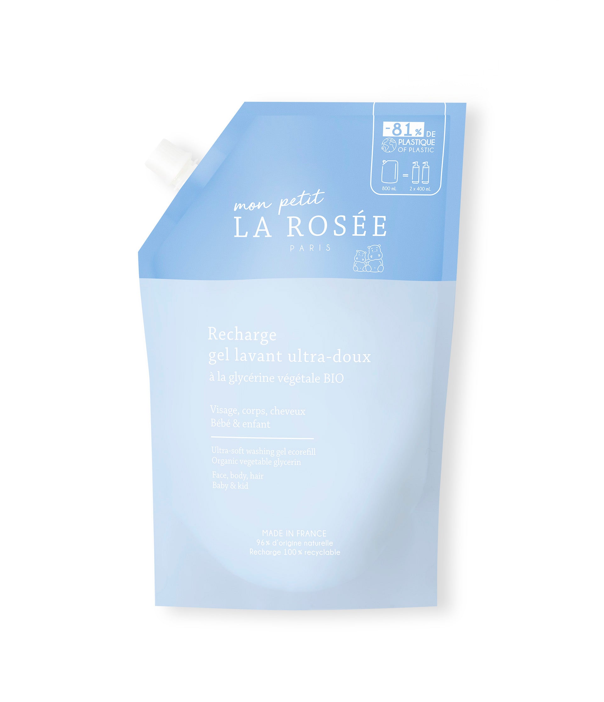 La Rosée Recharge Gel lavant ultra-doux bébé 800 ml