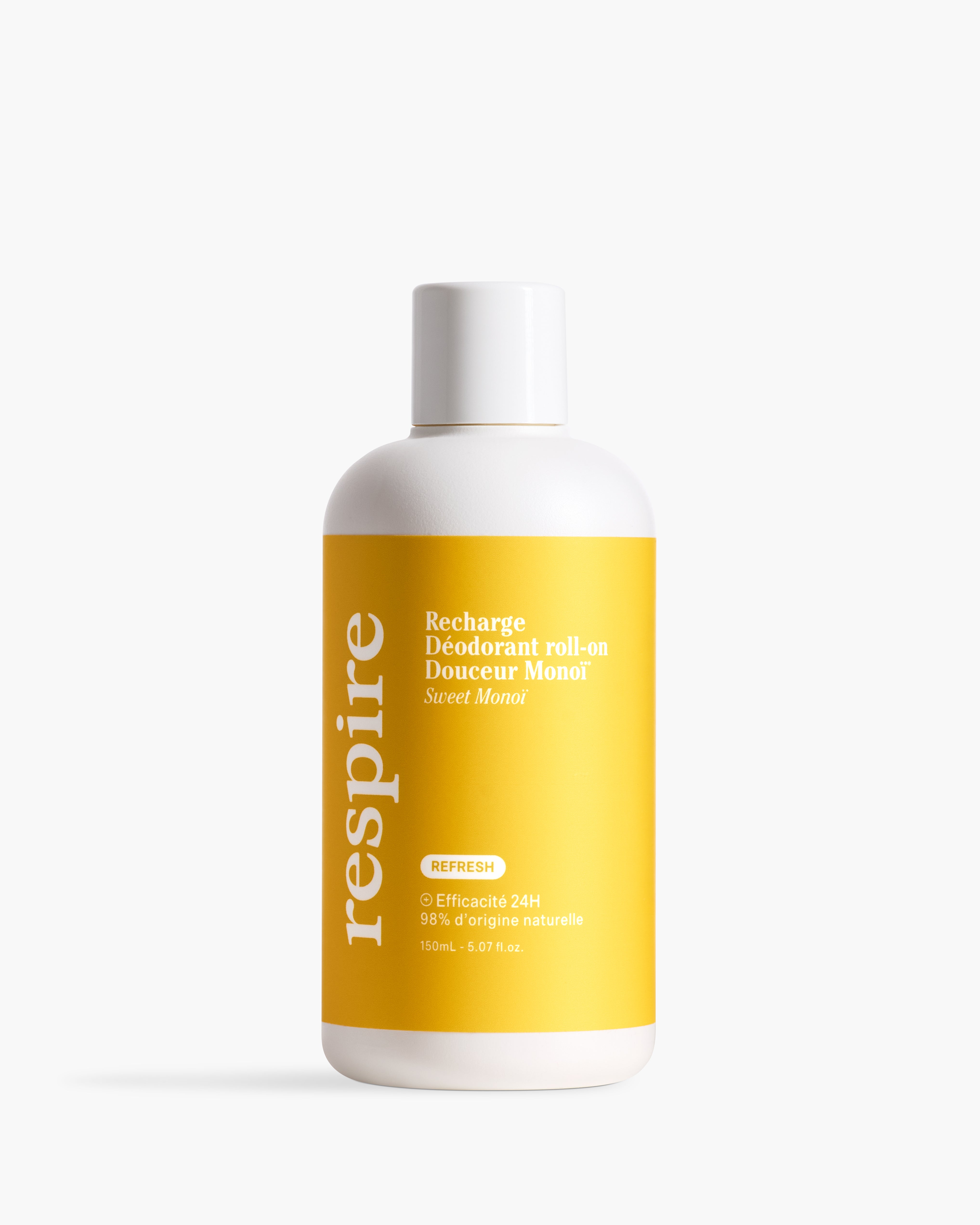 Respire Recharge déodorant roll-on Douceur monoï 150 ml