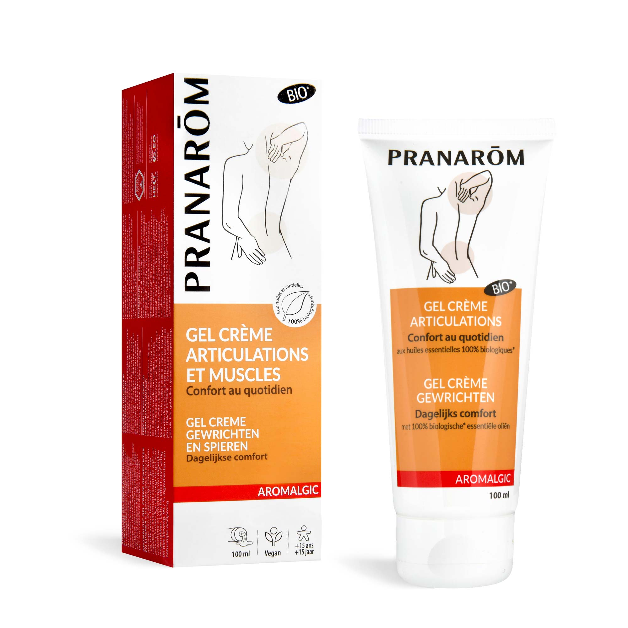 Pranarôm Gel crème - Articulations et muscles BIO 100 ml