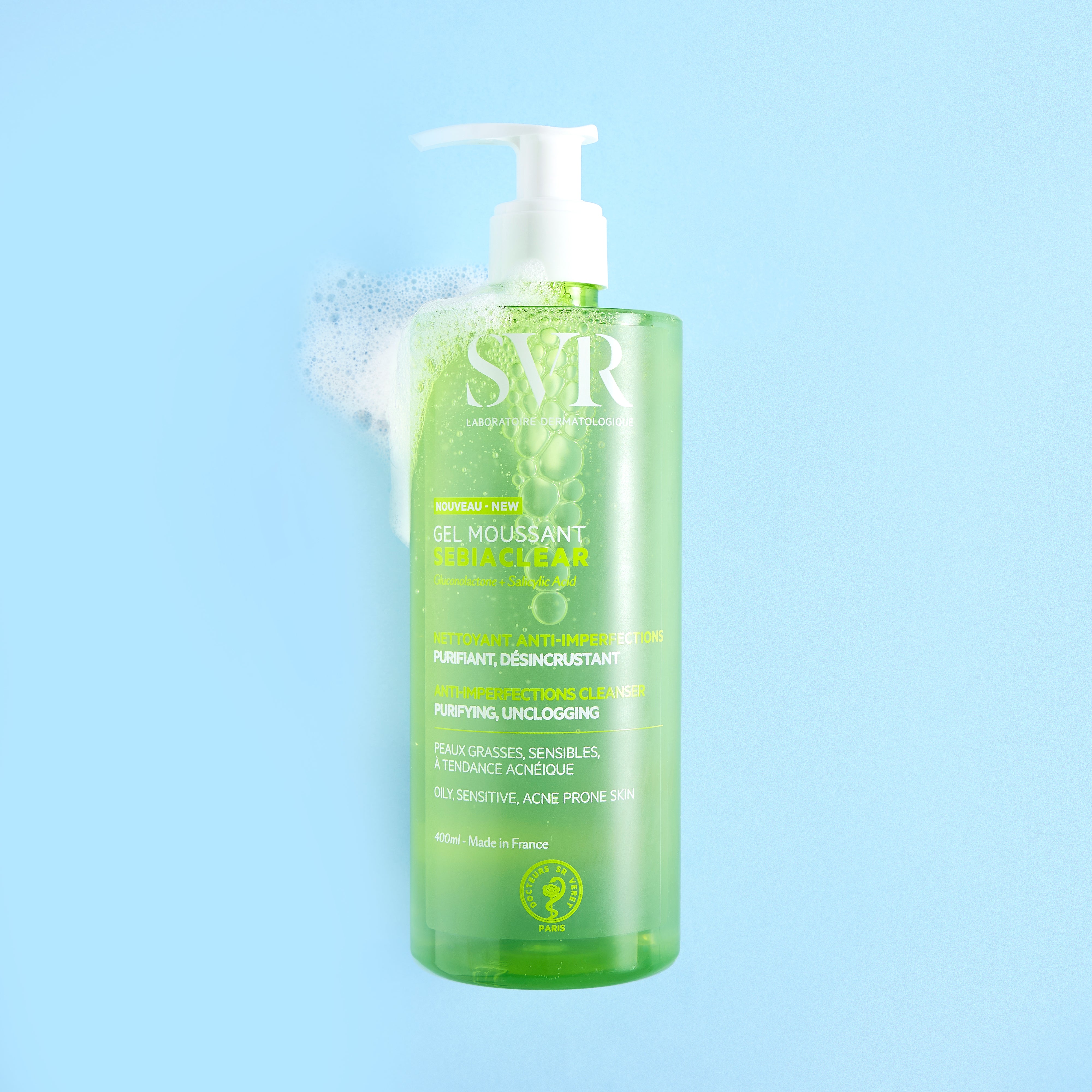 SVR Sebiaclear Gel Moussant 400ml