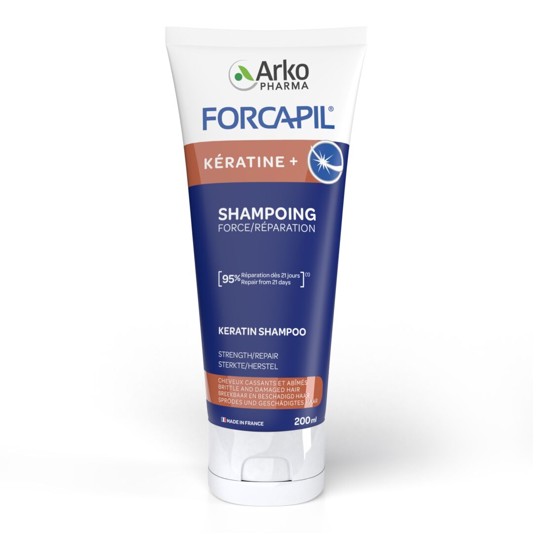 Arkopharma Forcapil® Shampoing Fortifiant Kératine + 200 ml