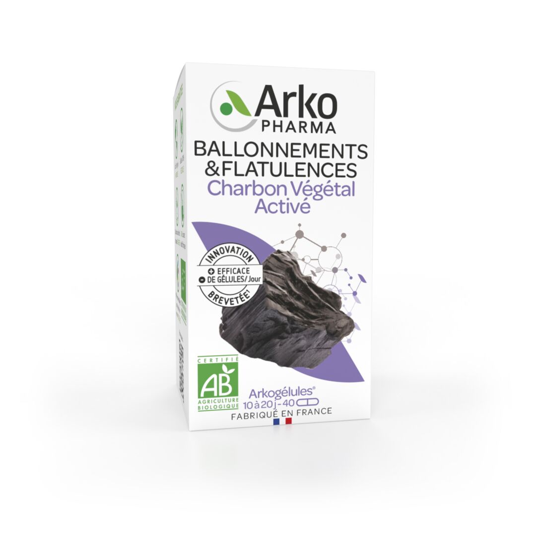 Arkopharma Arkogélules® BIO Charbon Végétal Activé 40 gélules