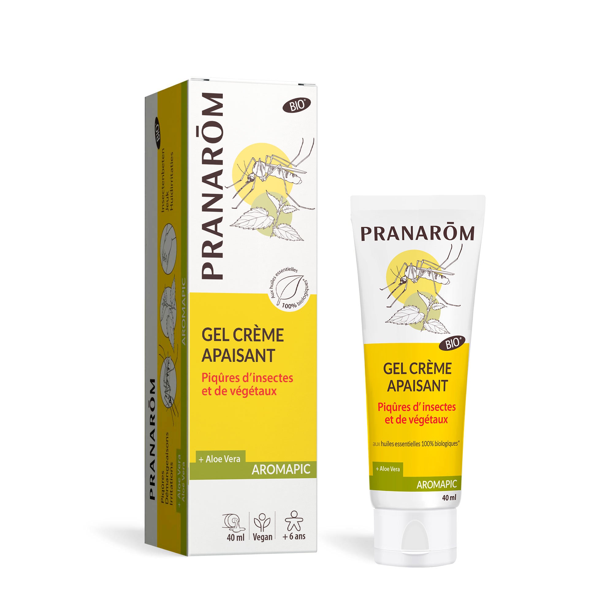 Pranarôm Gel crème apaisant piqûres BIO 40 ml