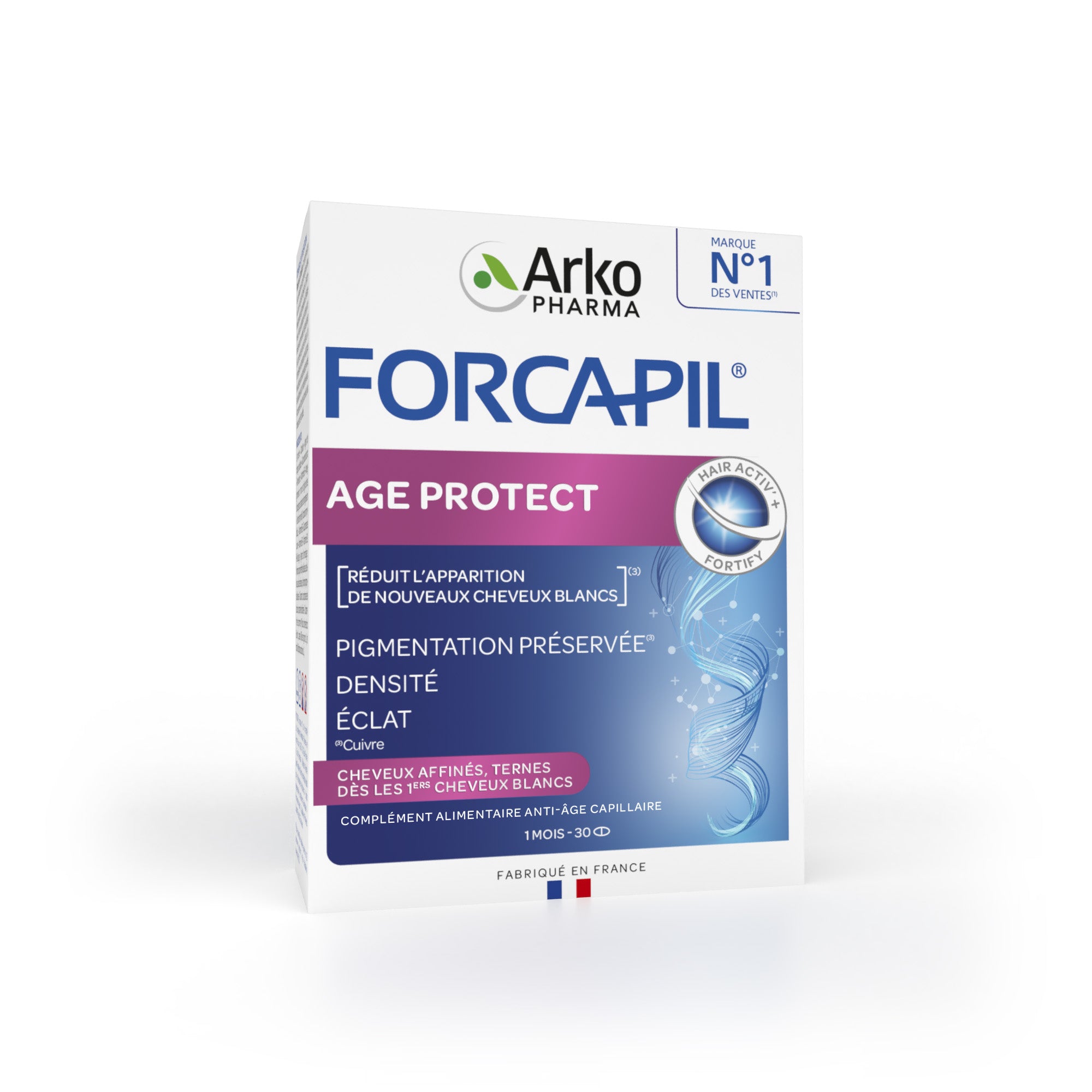 Arkopharma Forcapil® Age Protect comprimé - Anti gaspillage 30 comprimés