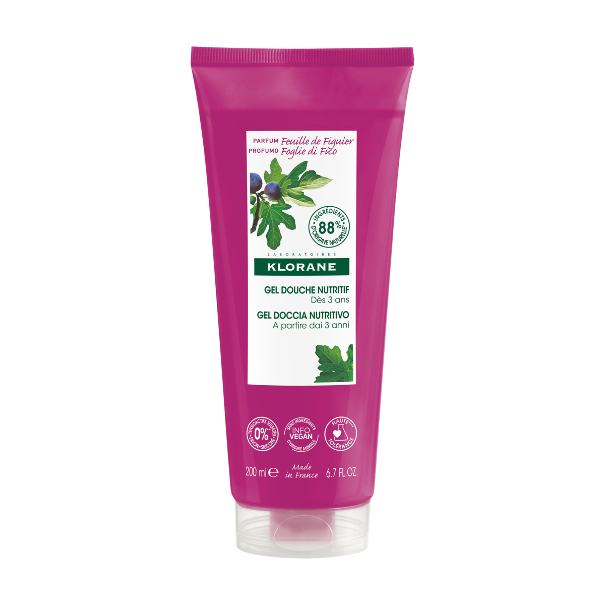 Klorane Gel douche au parfum Feuille de Figuier 200 ml