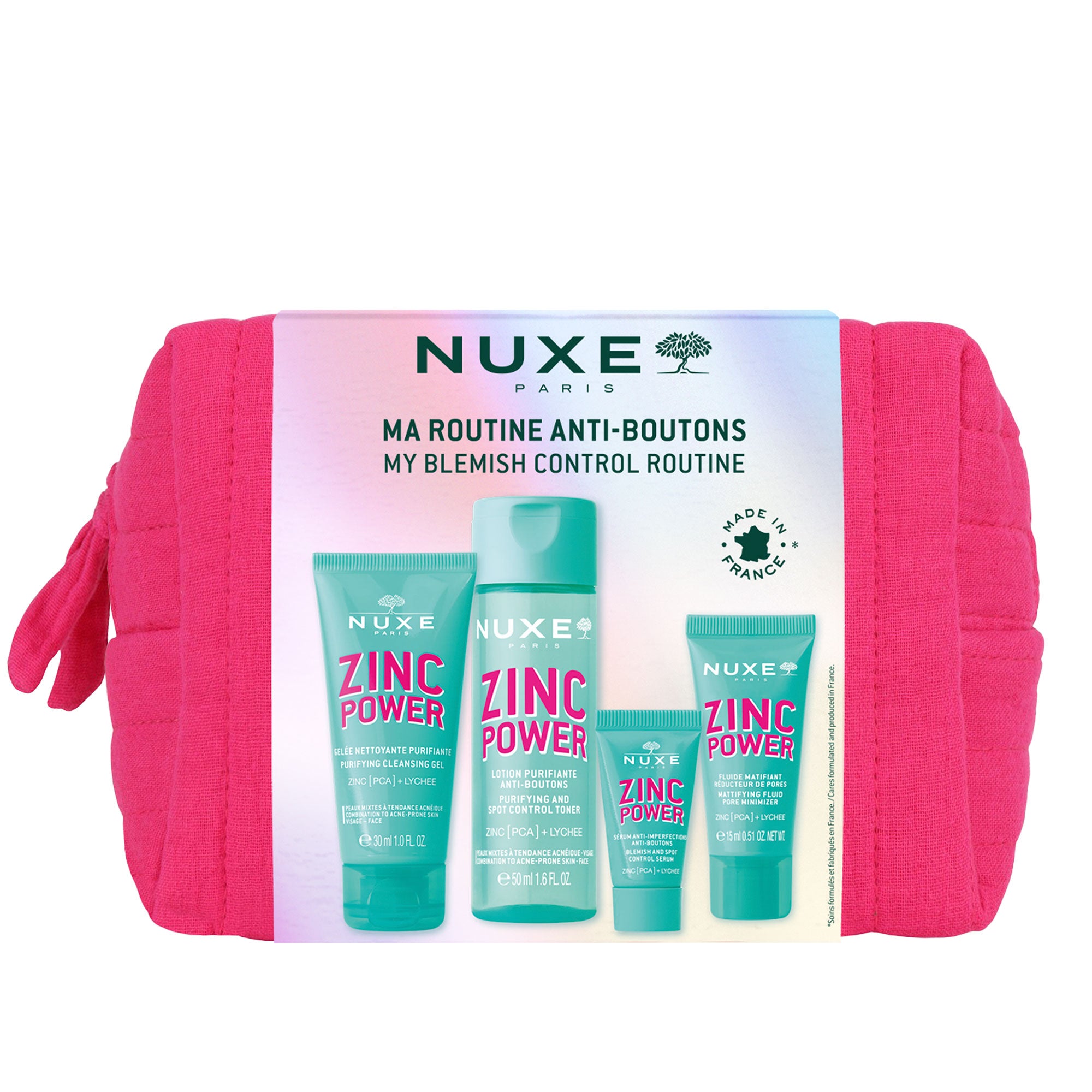 Nuxe Ma routine de voyage anti-boutons, Zinc Power
