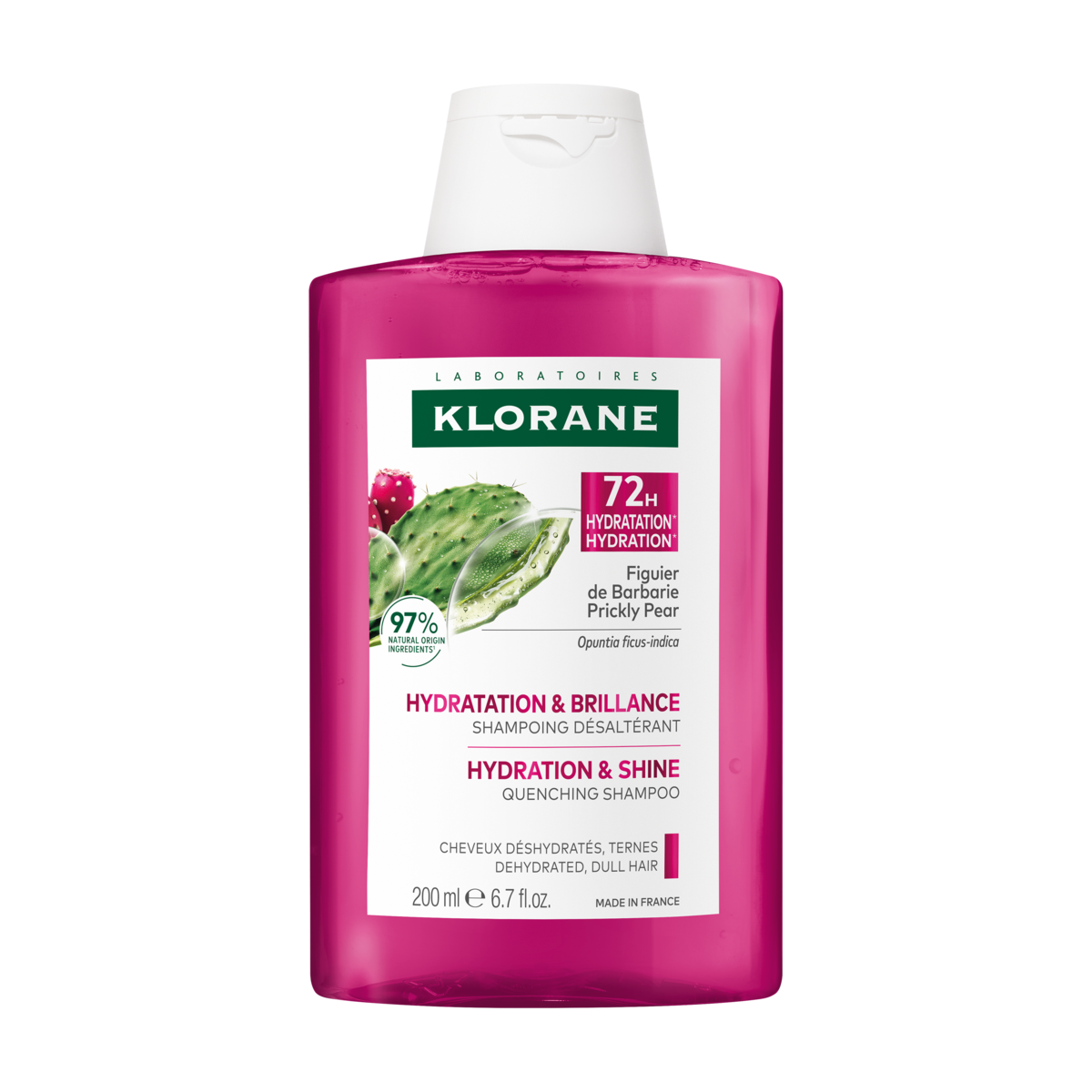 Klorane Hydratation et brillance Shampoing désaltérant 400 ml