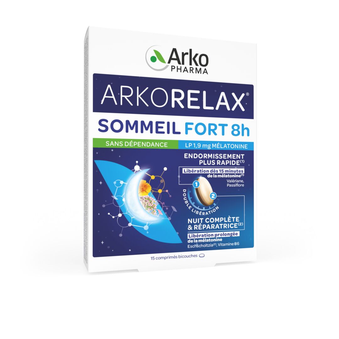 Arkopharma Arkorelax® Sommeil Fort 8H - 15 comprimés