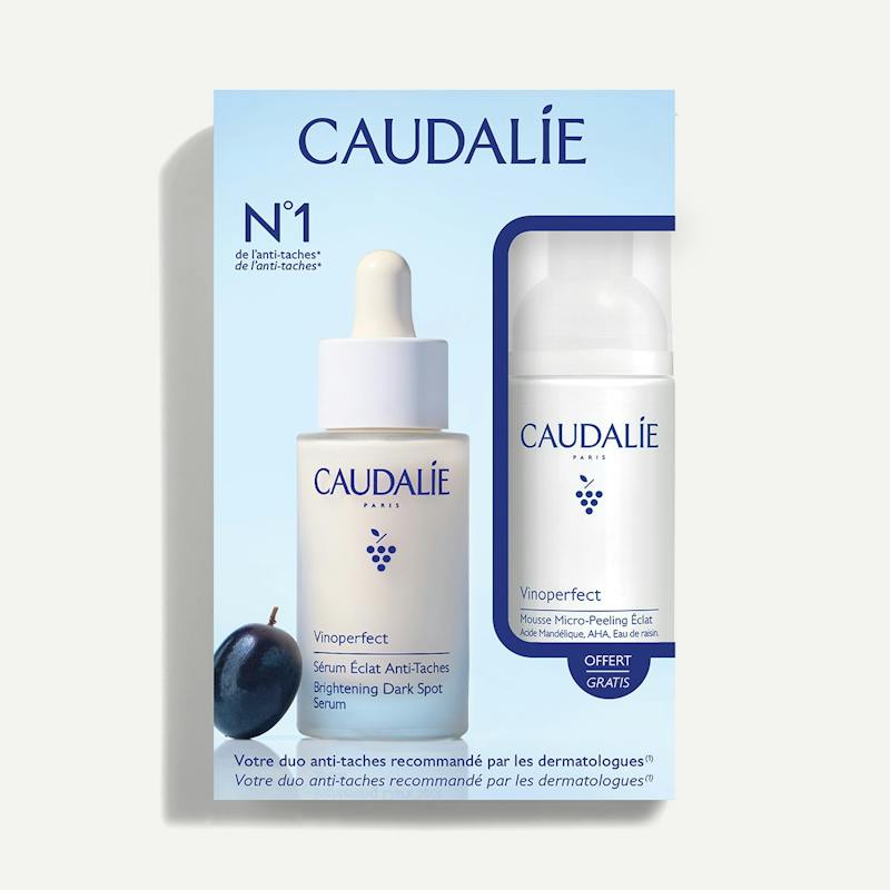Caudalie Coffret Éclat Anti-taches Sérum & Mousse Micro-Peeling