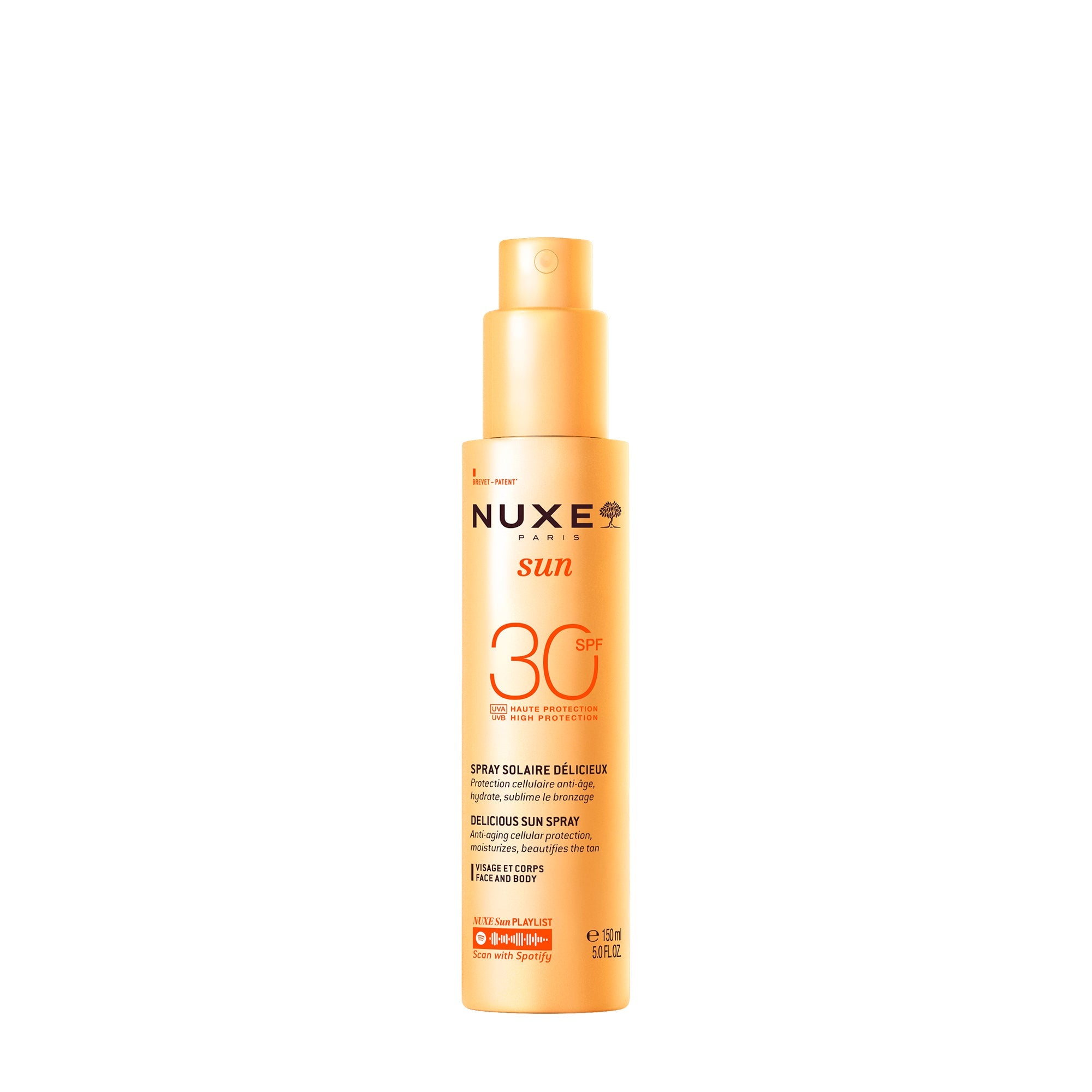 Nuxe Spray Solaire Délicieux Haute Protection SPF30 visage et corps 150 ml
